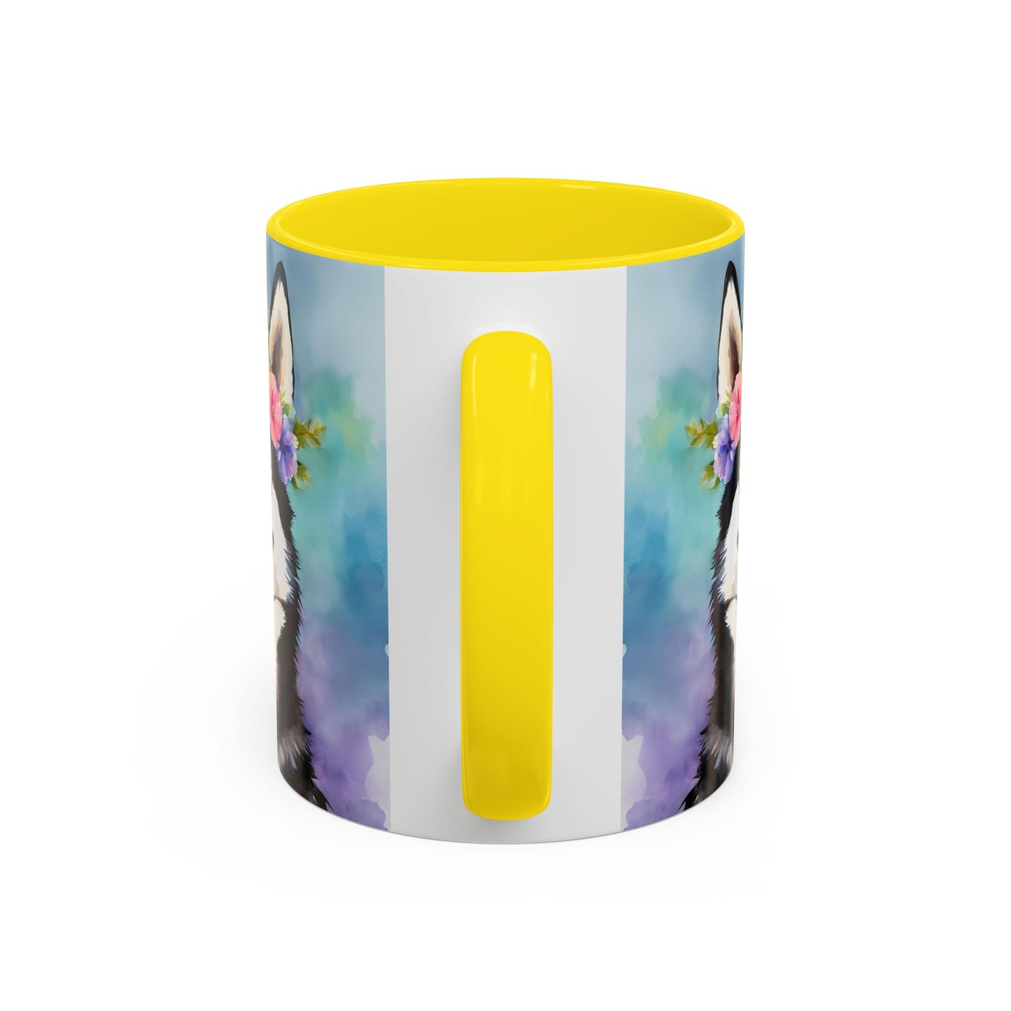 Husky 01 Accent Coffee Mug - Dog Lover Gift