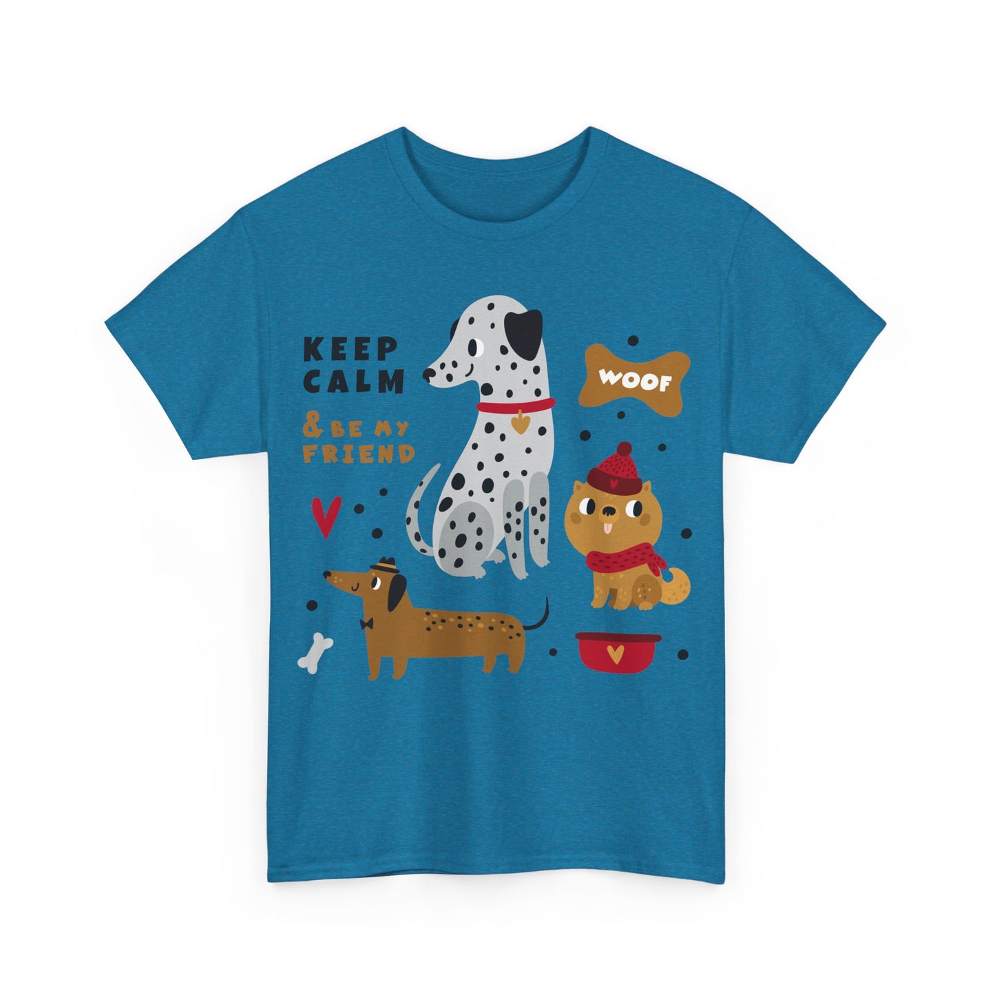 Keep Calm And Be My Friend Unisex Heavy Cotton Tee