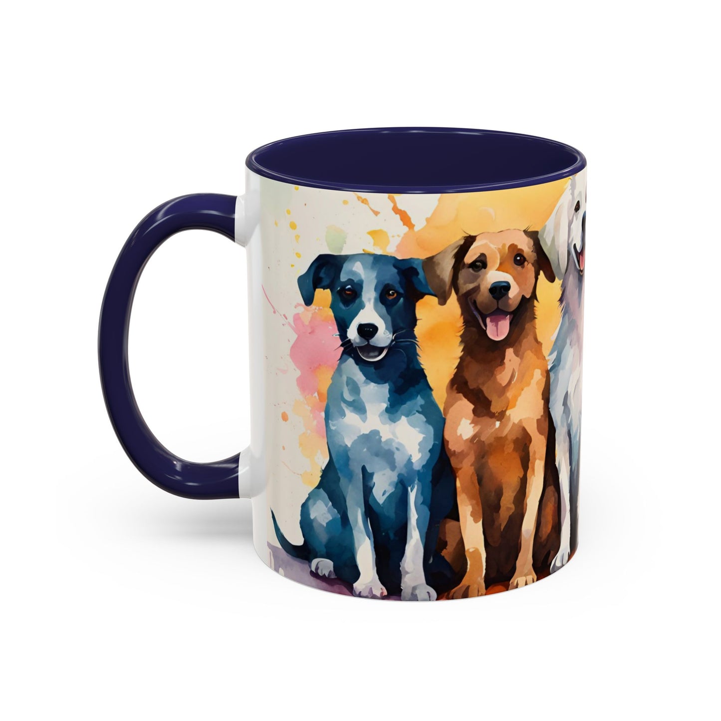 Multicoloured Doggies 07 Accent Mug 11oz