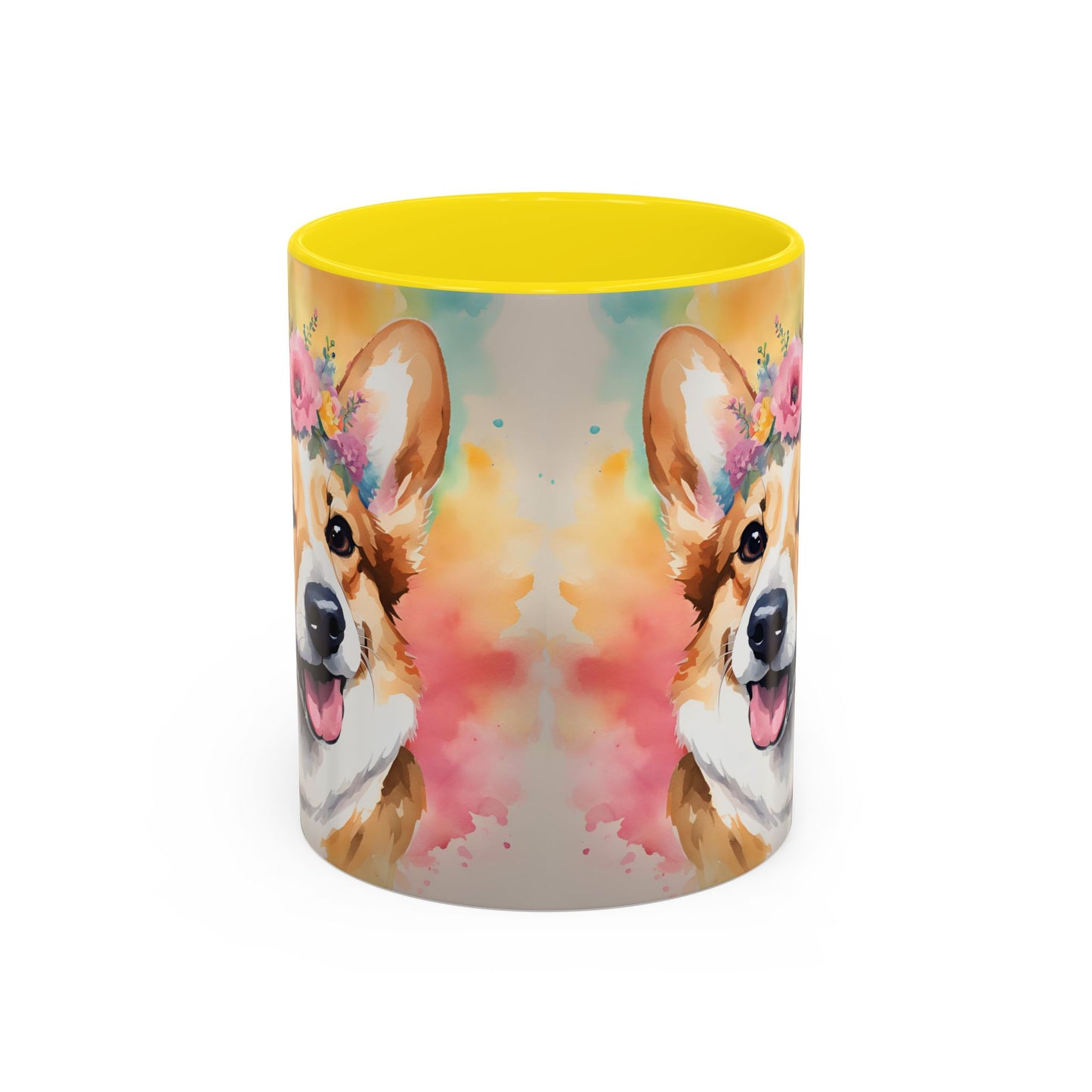 Corgi 02 Accent Coffee Mug - Dog Lover Gift