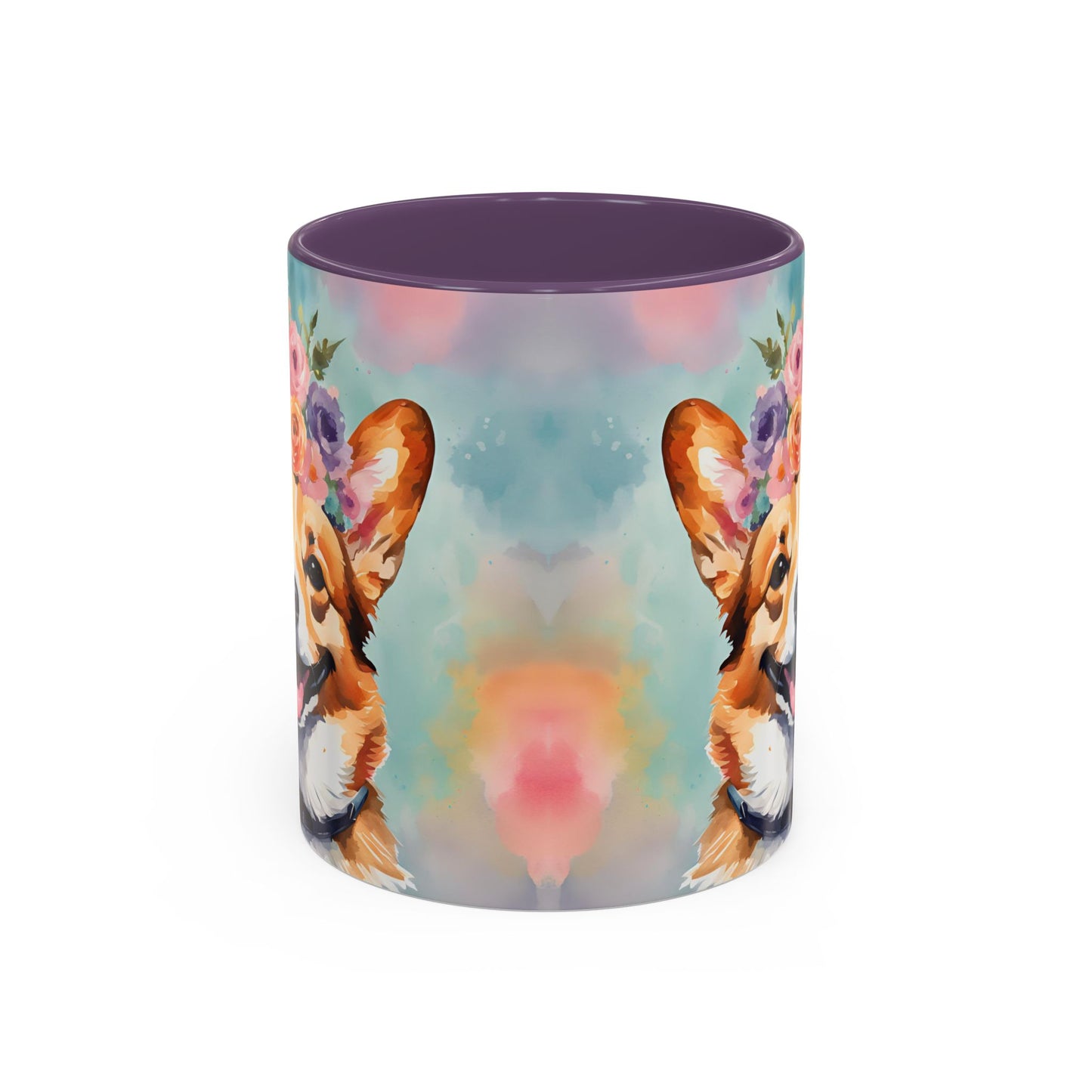 Corgi 01 Accent Coffee Mug - Dog Lover Gift