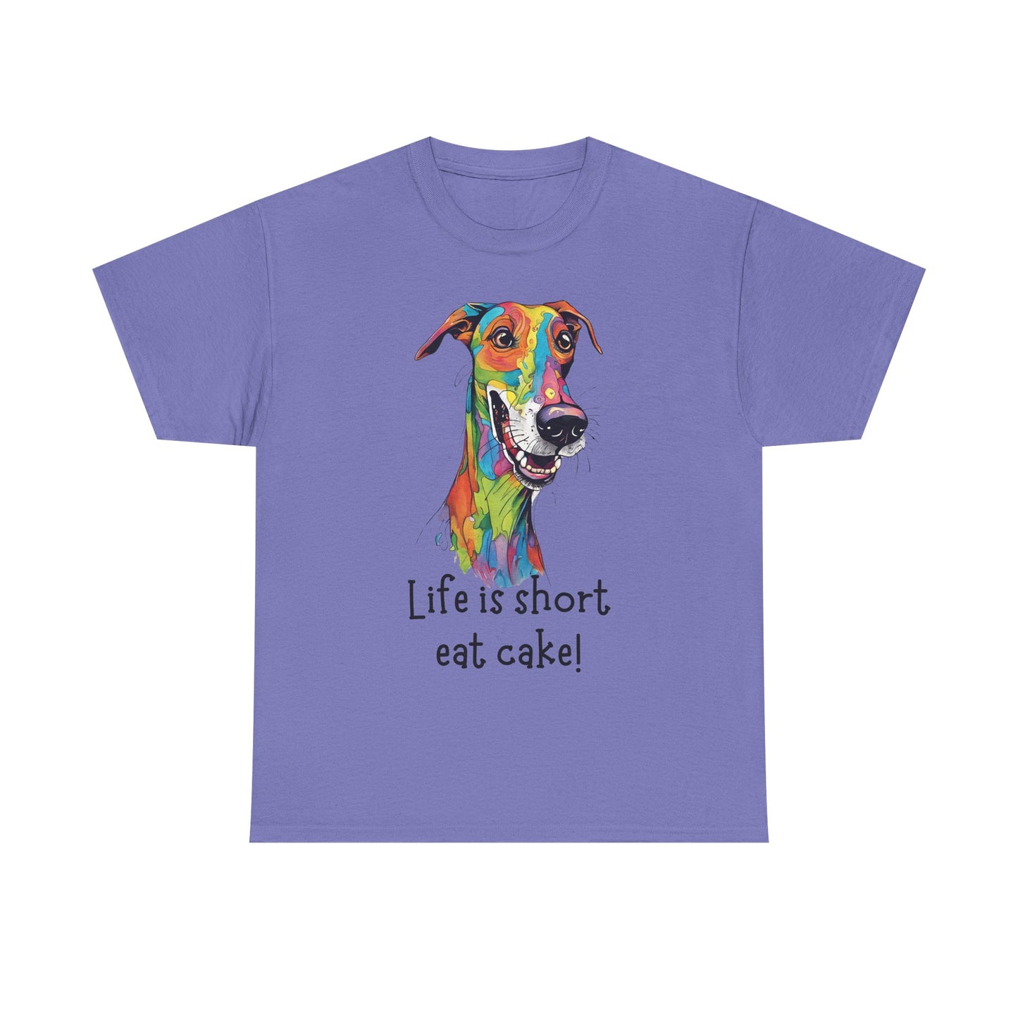 Life Is Short, Eat Cake! Unisex Heavy Cotton Tee