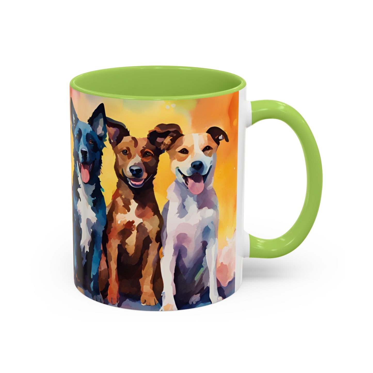 Multicoloured Doggies 03 Accent Mug 11oz