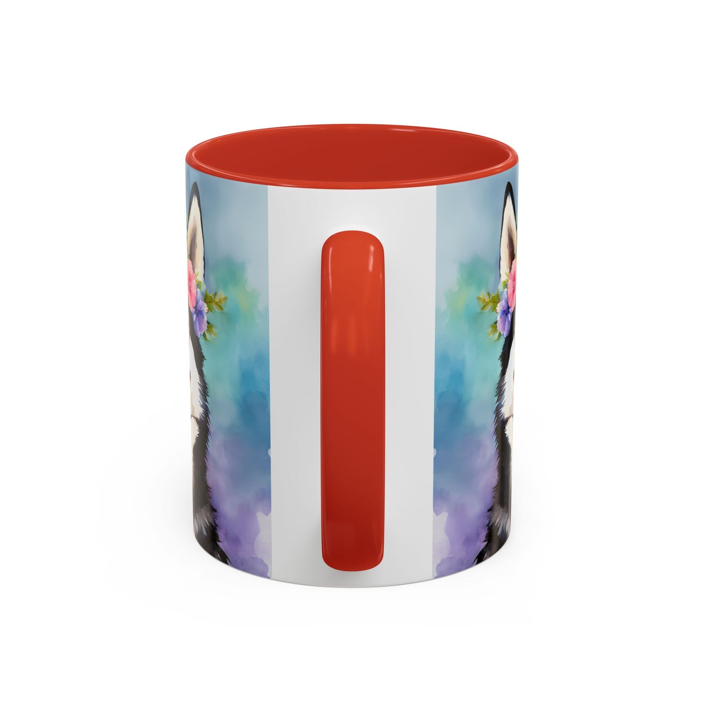 Husky 01 Accent Coffee Mug - Dog Lover Gift