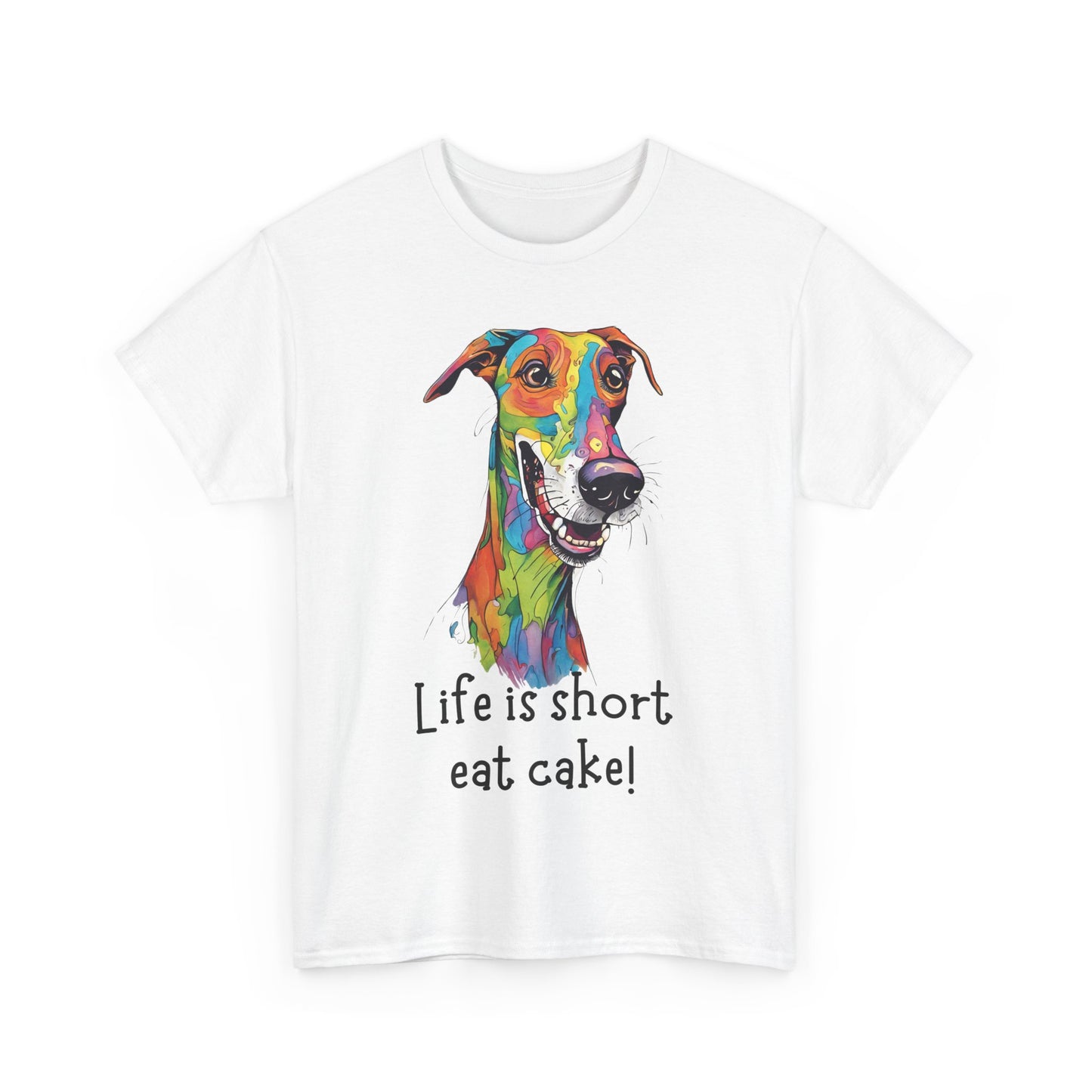 Life Is Short, Eat Cake! Unisex Heavy Cotton Tee