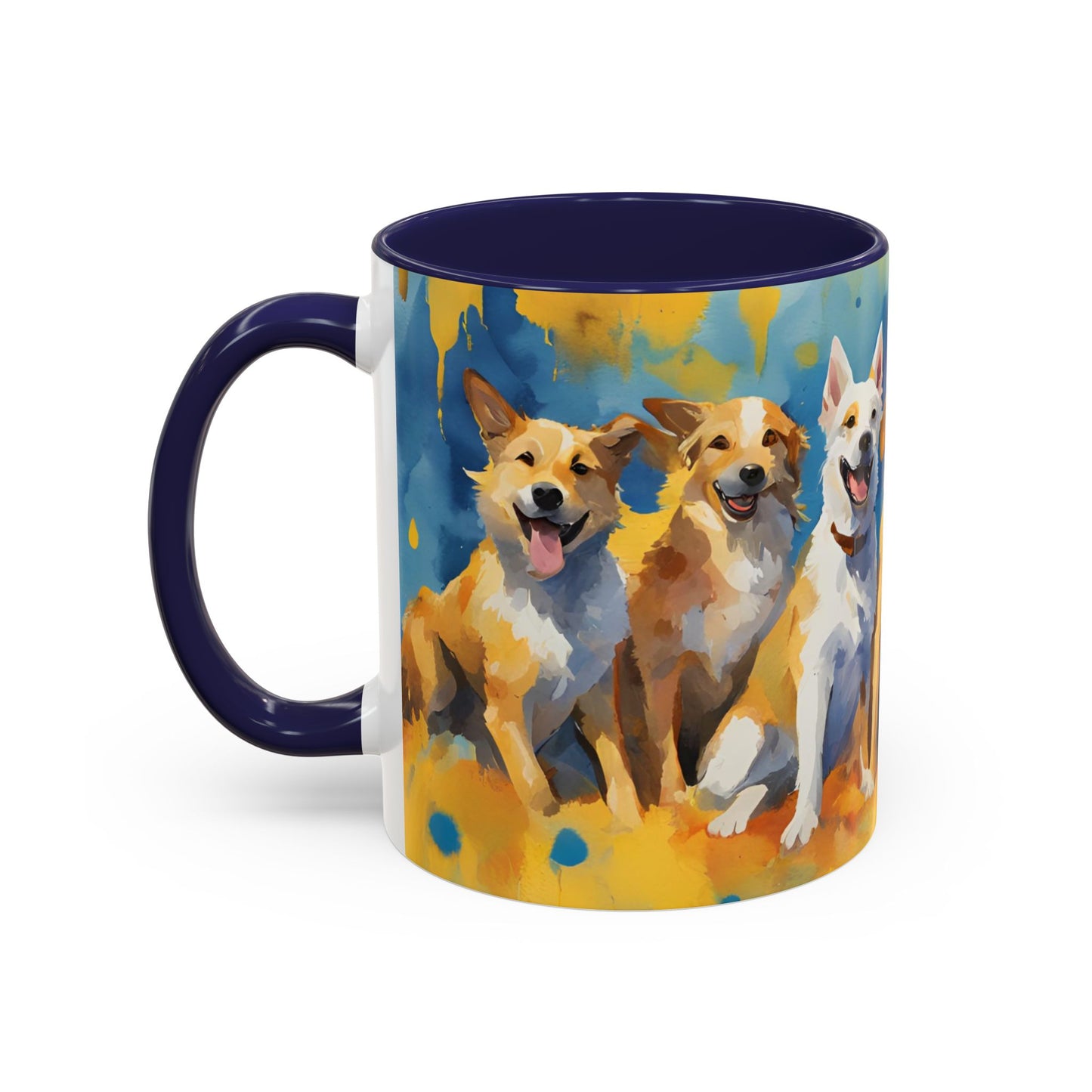 Multicolored Doggies 01 Accent Mug 11oz