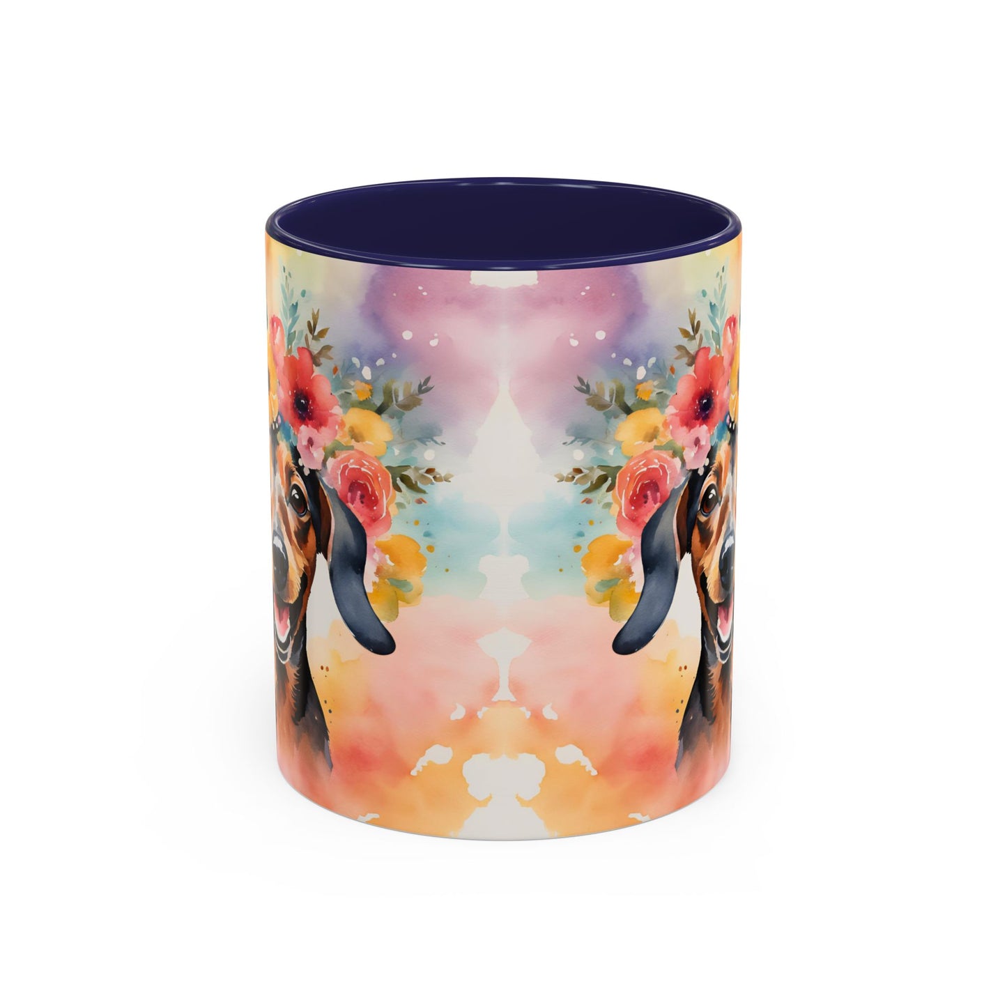Dachshund 02 Accent Coffee Mug - Dog Lover Gift
