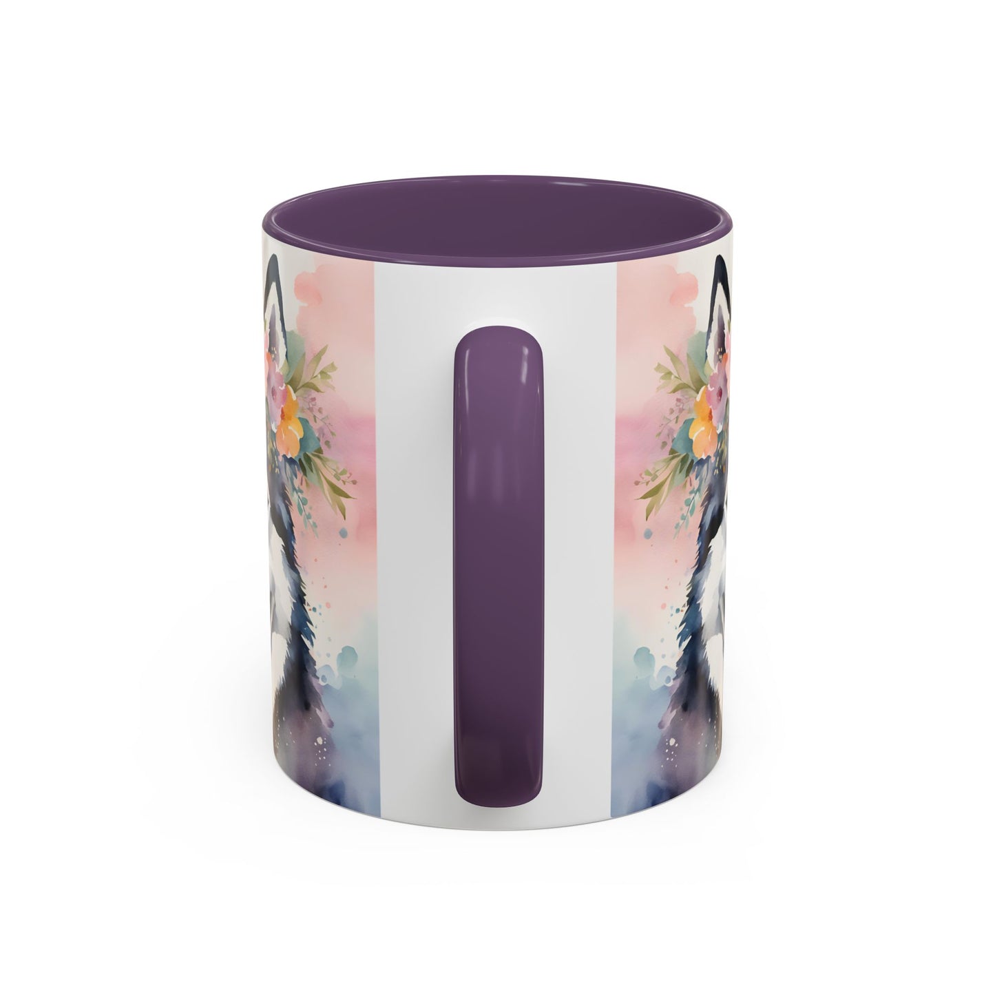 Husky 03 Accent Coffee Mug - Dog Lover Gift