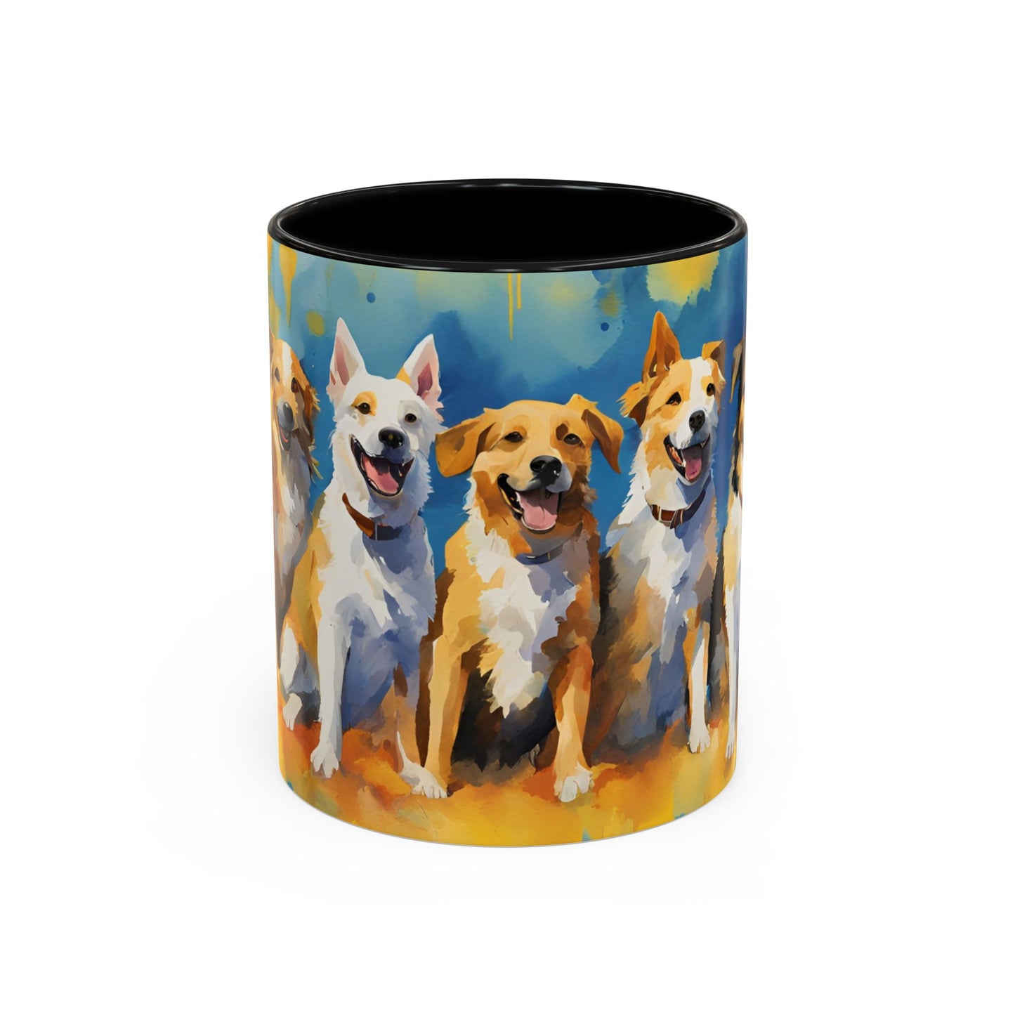 Multicolored Doggies 01 Accent Mug 11oz