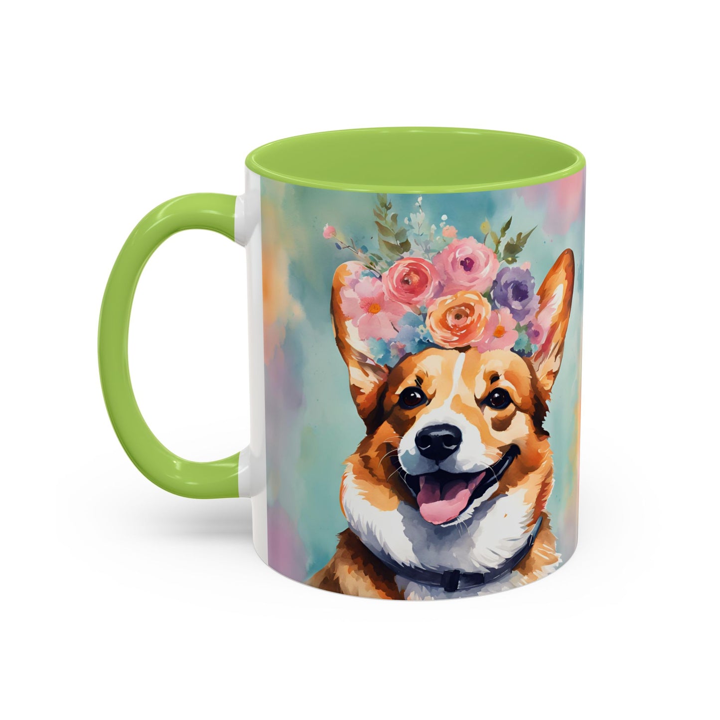 Corgi 01 Accent Coffee Mug - Dog Lover Gift