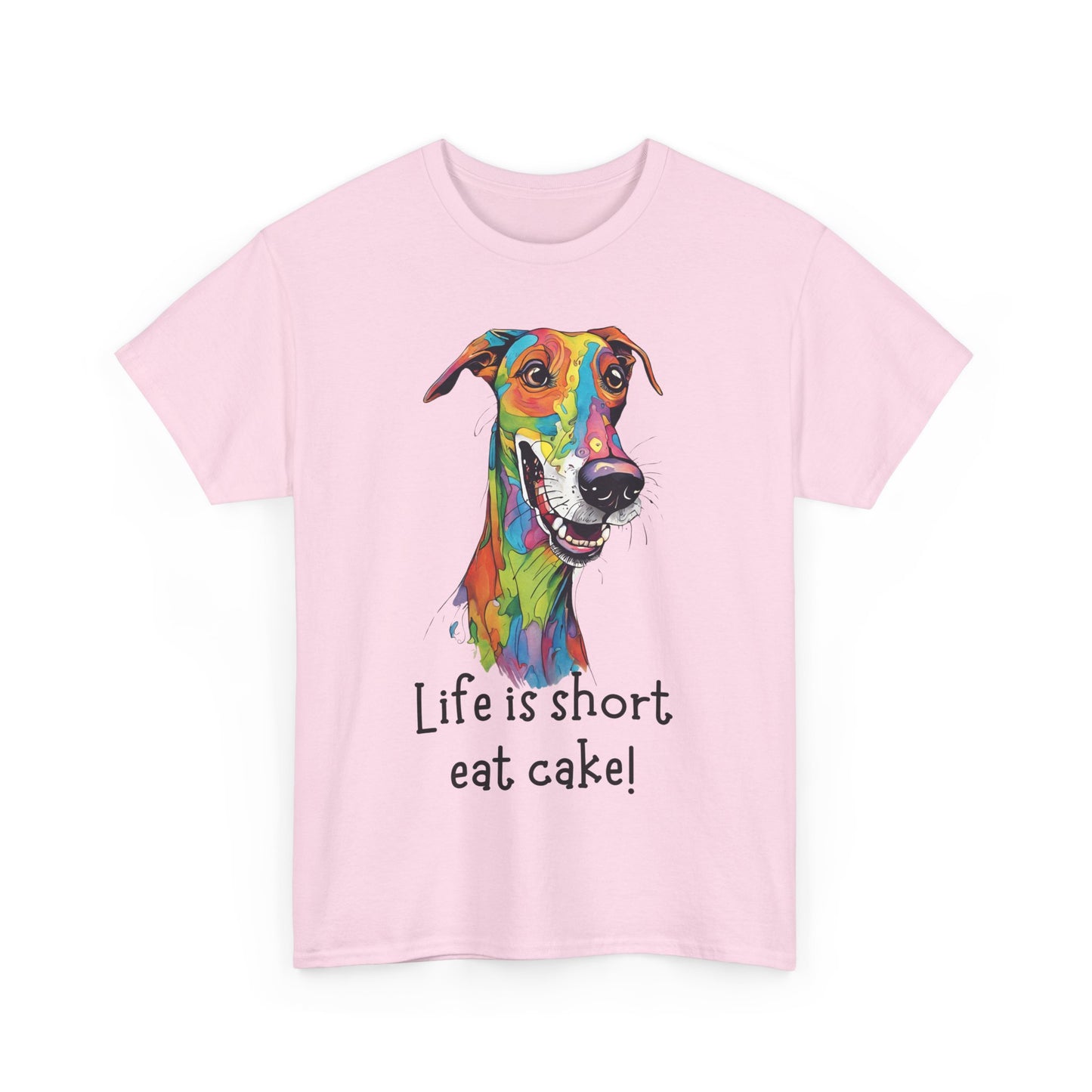 Life Is Short, Eat Cake! Unisex Heavy Cotton Tee
