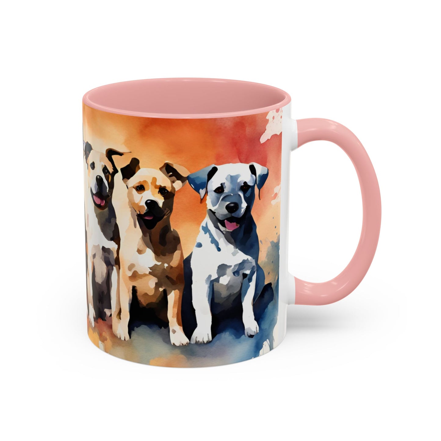 Multicoloured Doggies 04 Accent Mug 11oz