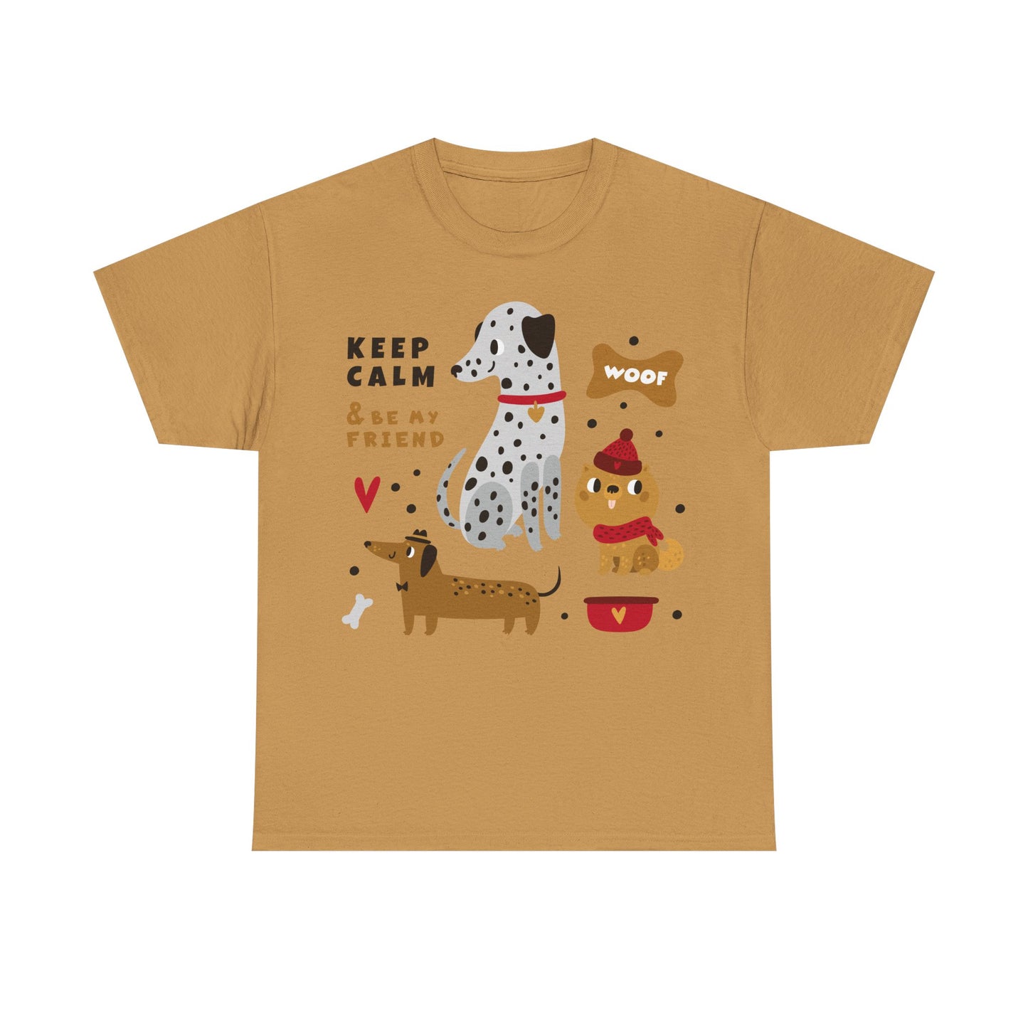 Keep Calm And Be My Friend Unisex Heavy Cotton Tee