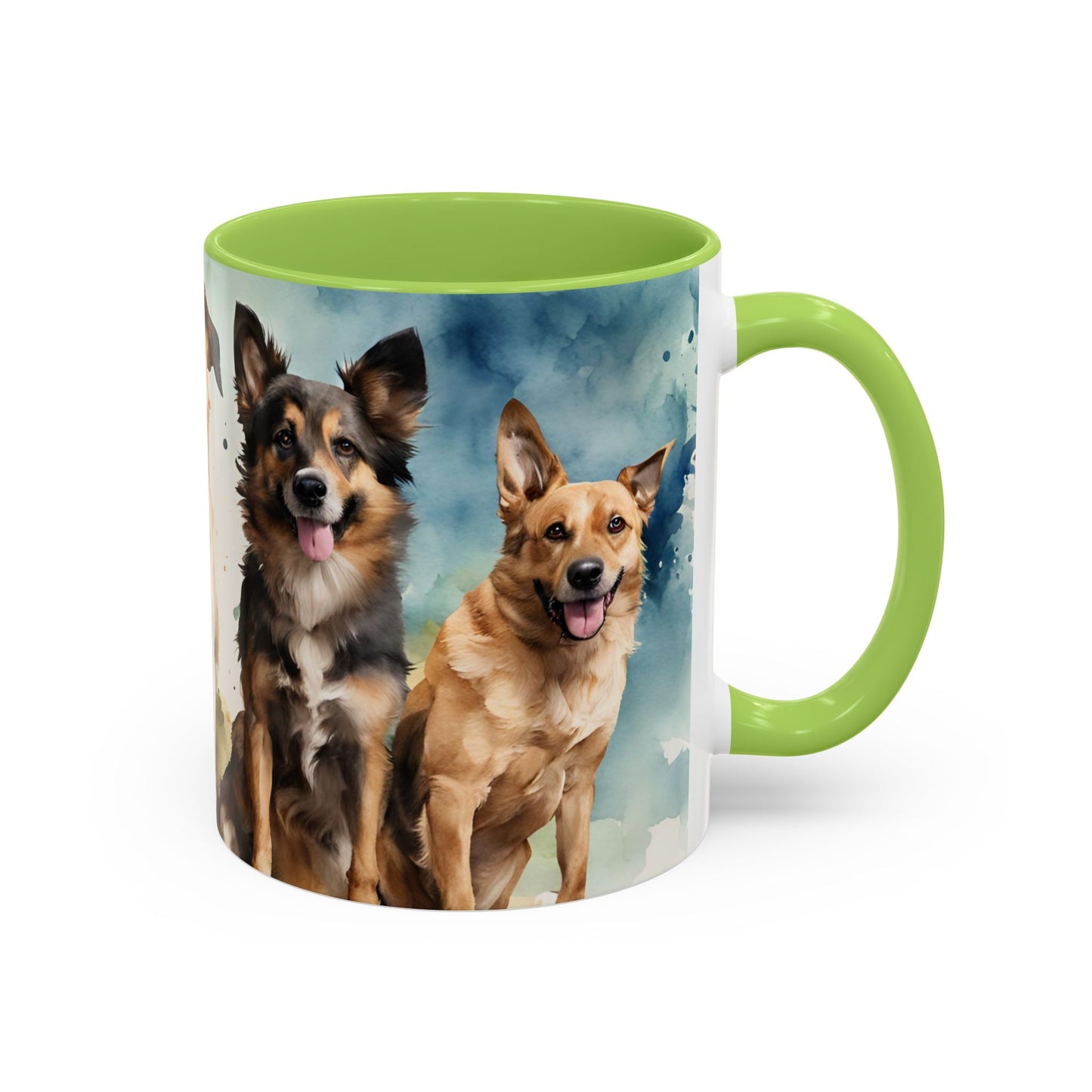 Multicoloured Doggies 06 Accent Mug 11oz