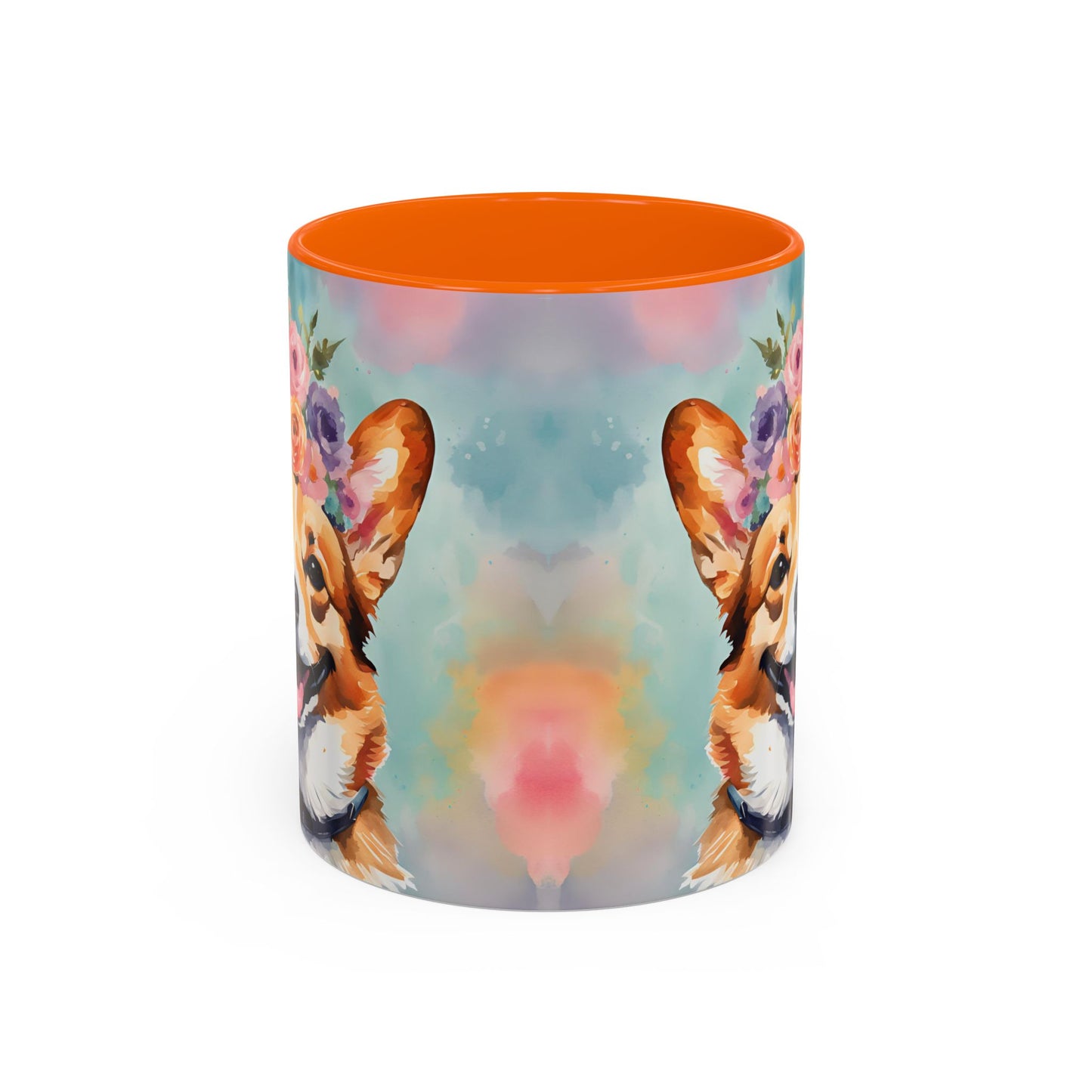 Corgi 01 Accent Coffee Mug - Dog Lover Gift
