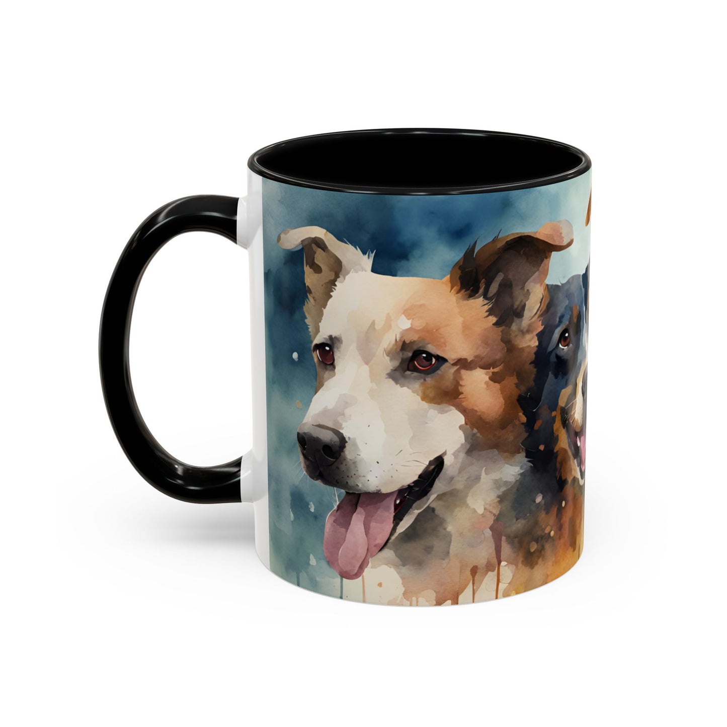 Multicoloured Doggies 5 Accent Mug 11oz
