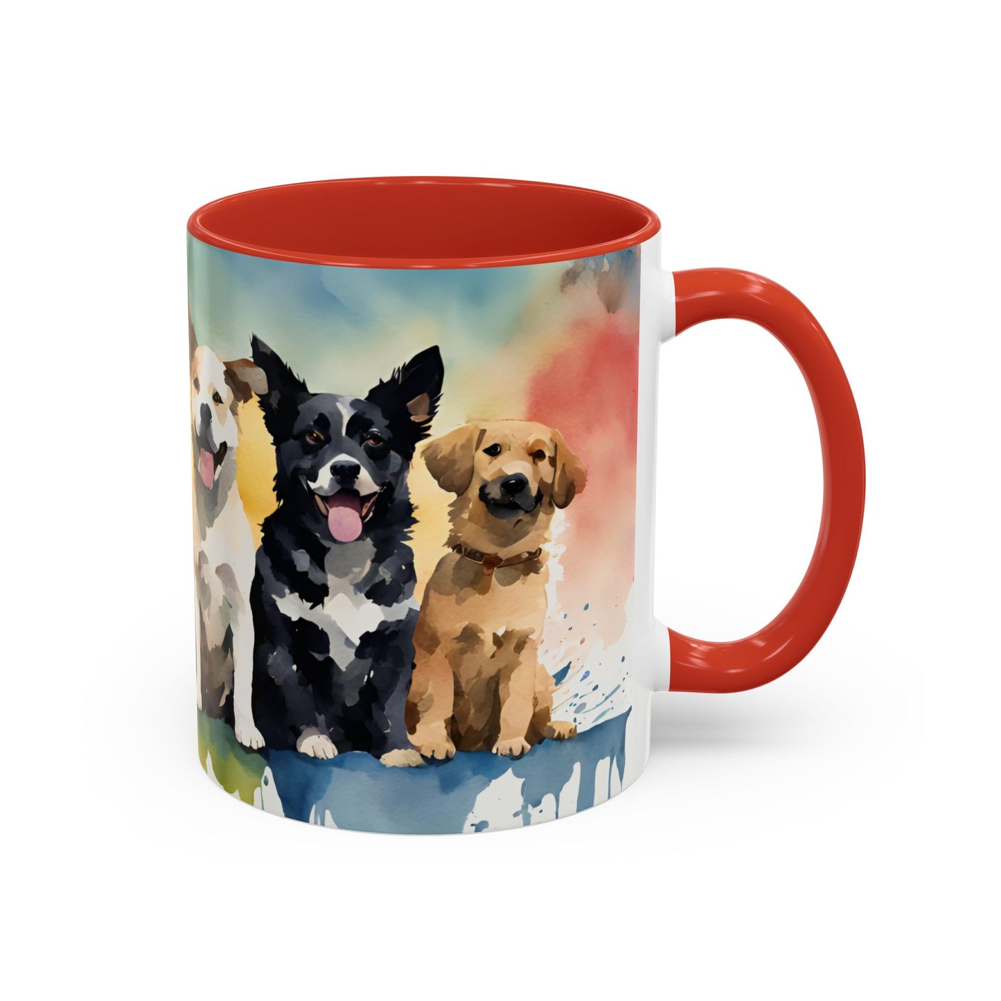 Multicoloured Doggies 02 Accent Mug 11oz