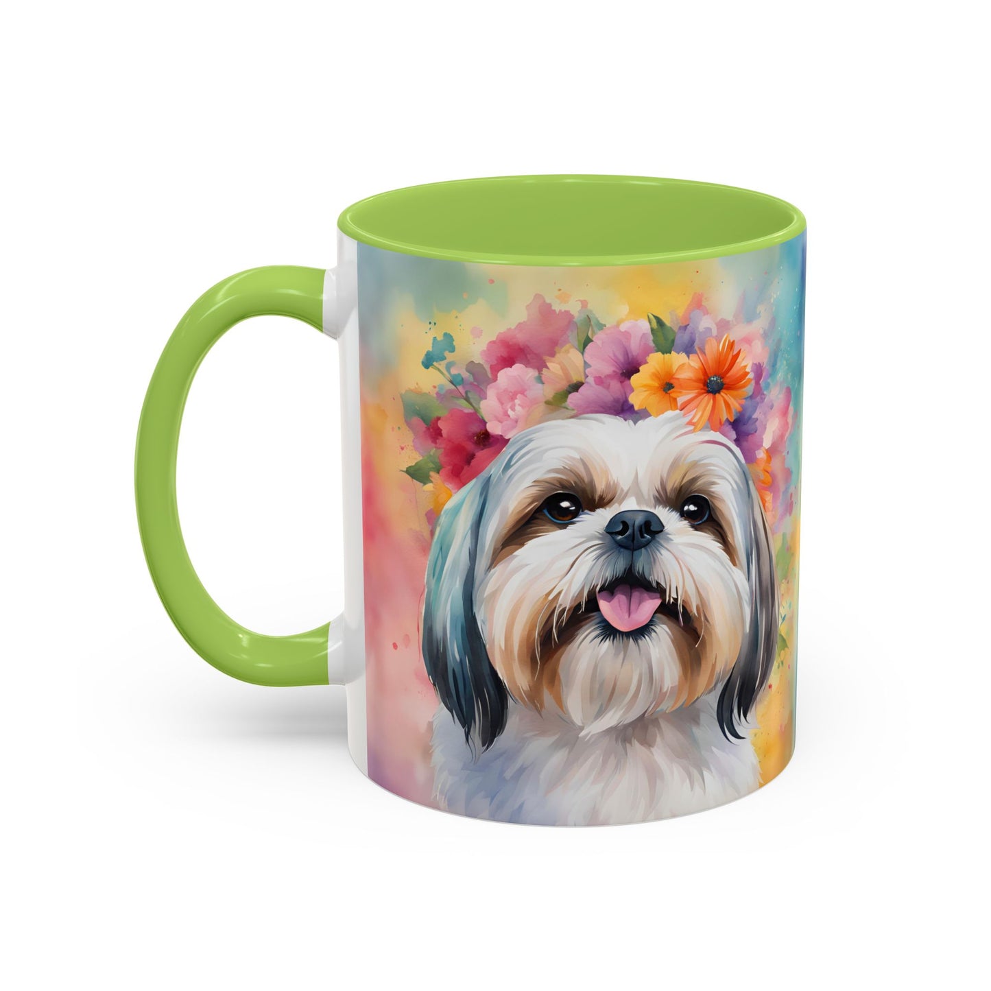 Shih Tzu 01 Accent Coffee Mug - Dog Lover Gift