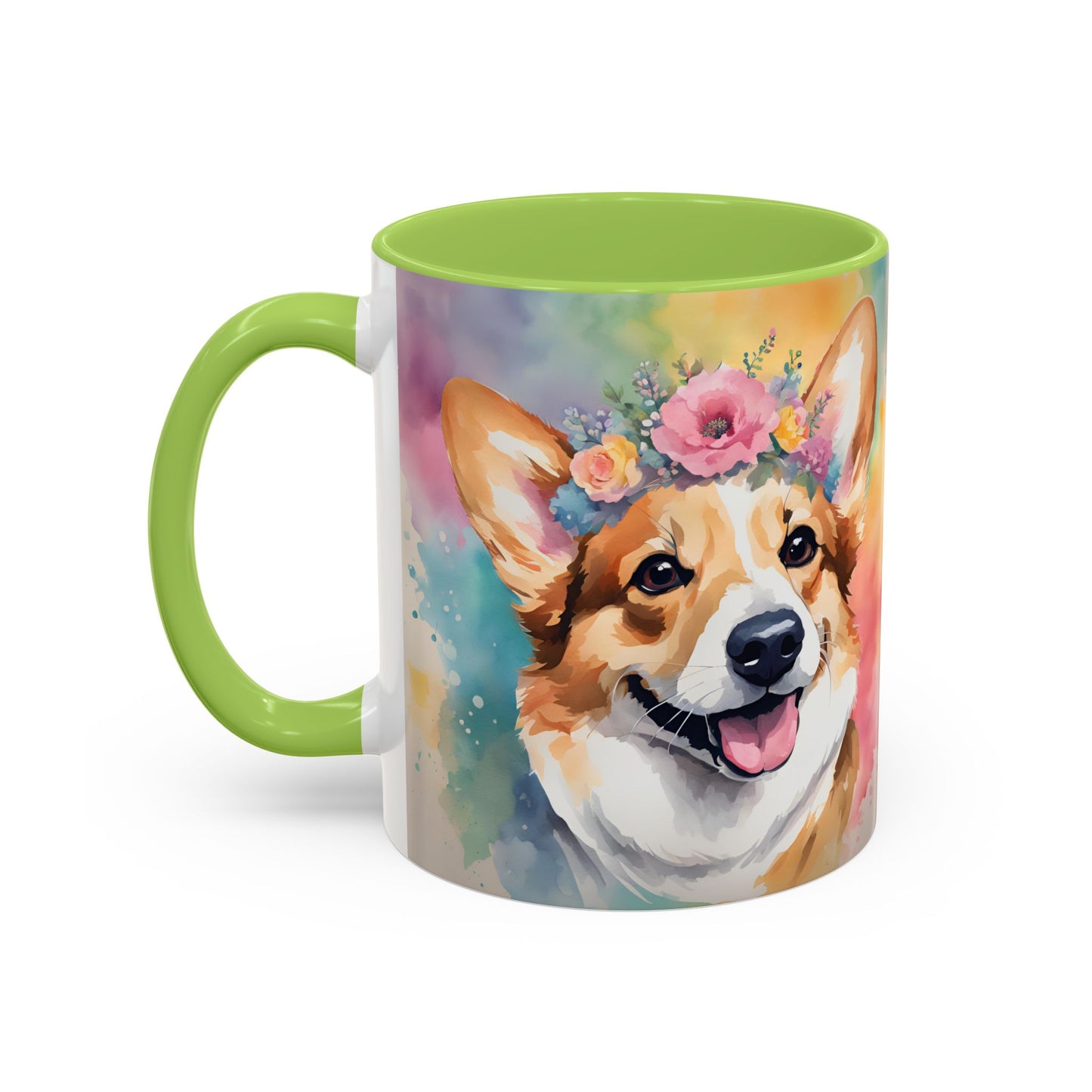 Corgi 02 Accent Coffee Mug - Dog Lover Gift
