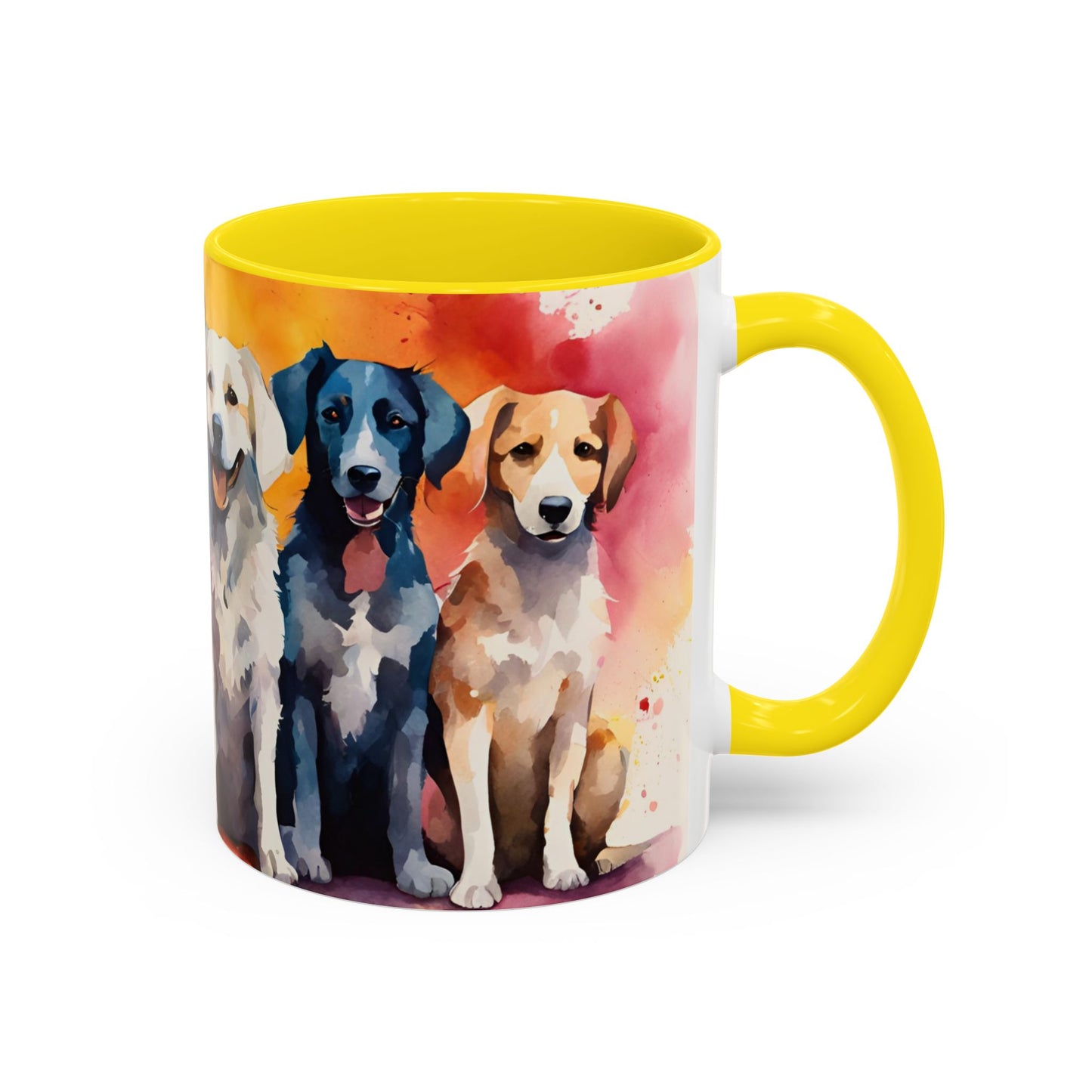 Multicoloured Doggies 07 Accent Mug 11oz
