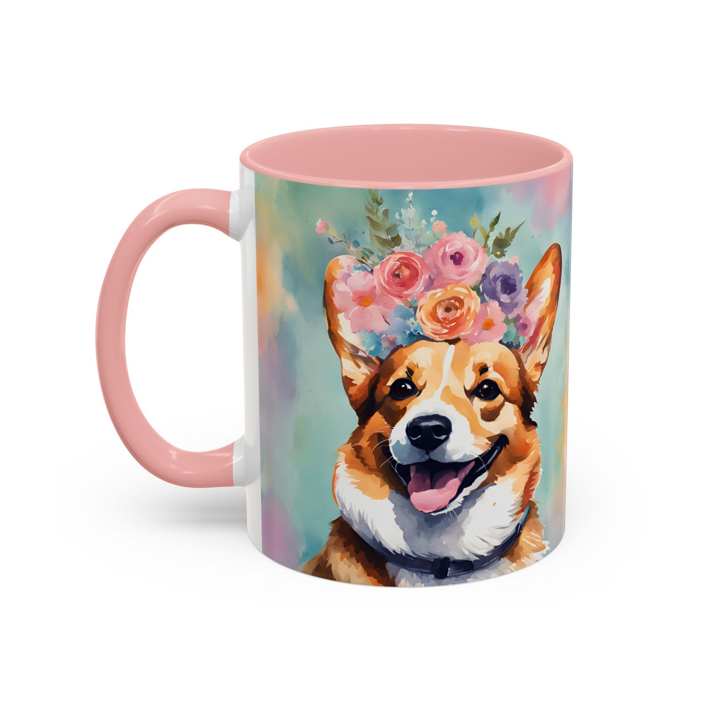 Corgi 01 Accent Coffee Mug - Dog Lover Gift