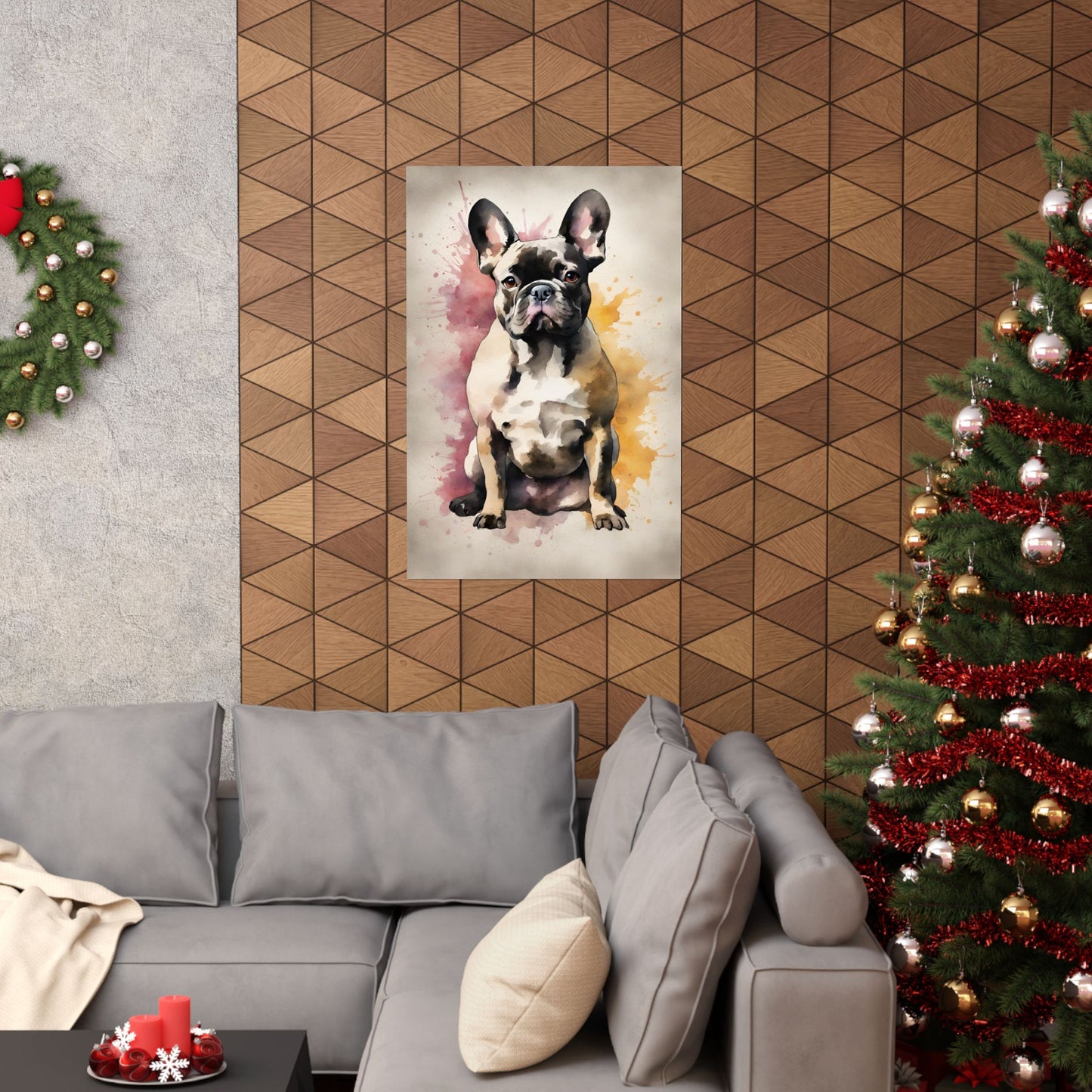 Dogs French Bulldog 02 Matte Vertical Poster