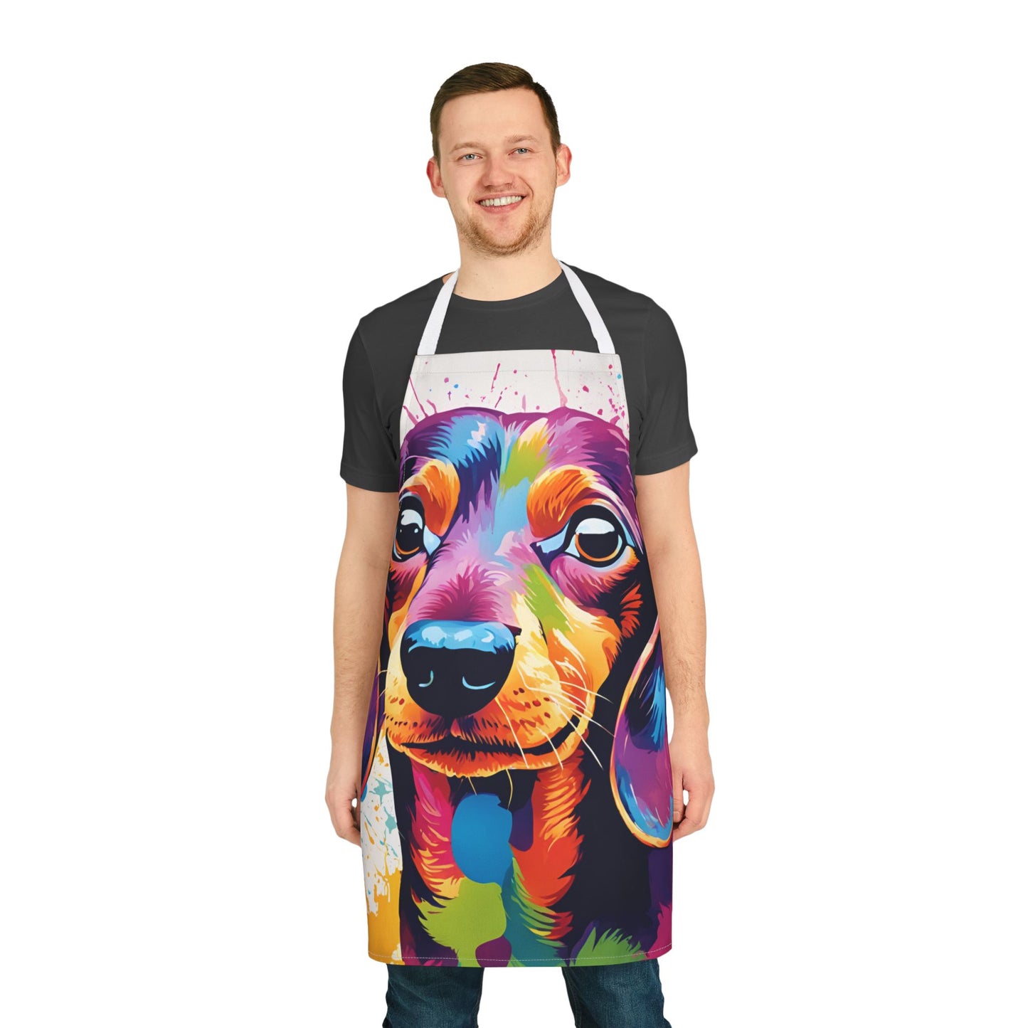 Multi dachshund Adult Apron (AOP)