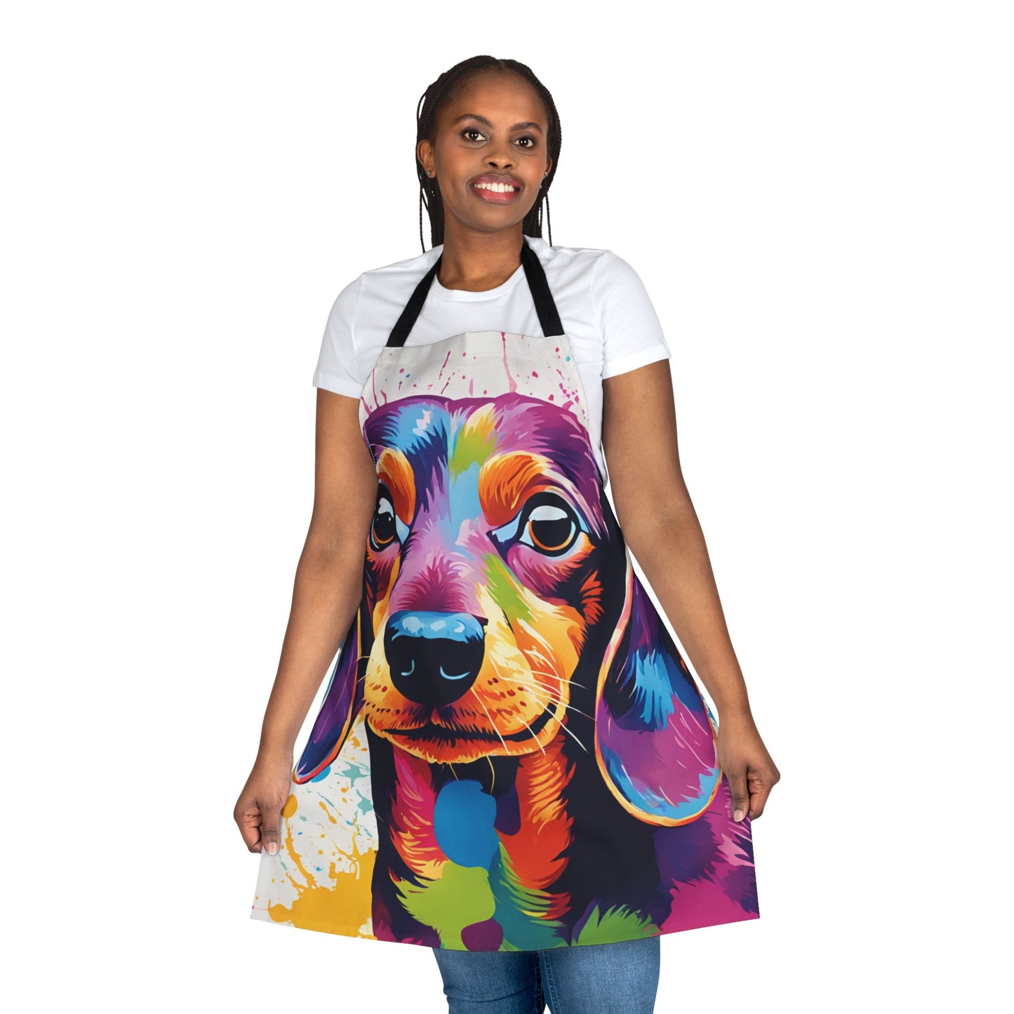 Multi dachshund Adult Apron (AOP)