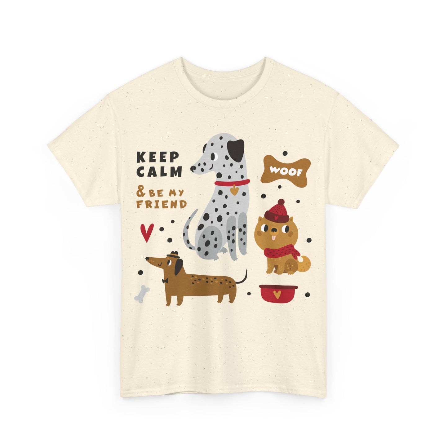 Keep Calm And Be My Friend Unisex Heavy Cotton Tee