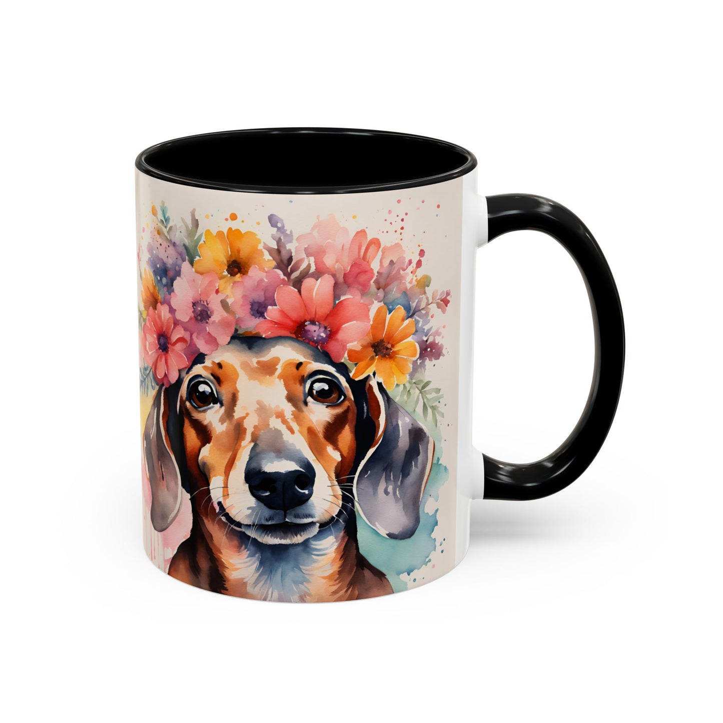 Dachshund 01 Accent Coffee Mug - Dog Lover Gift