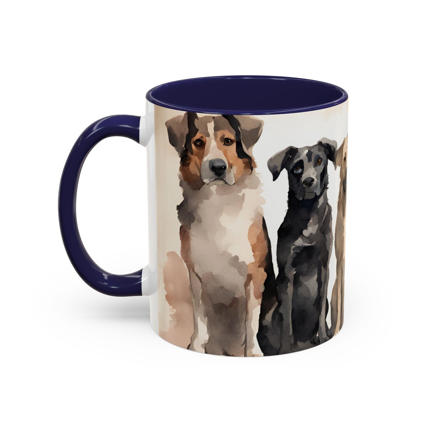 Doggies in a Row 03 Accent Mug 11oz