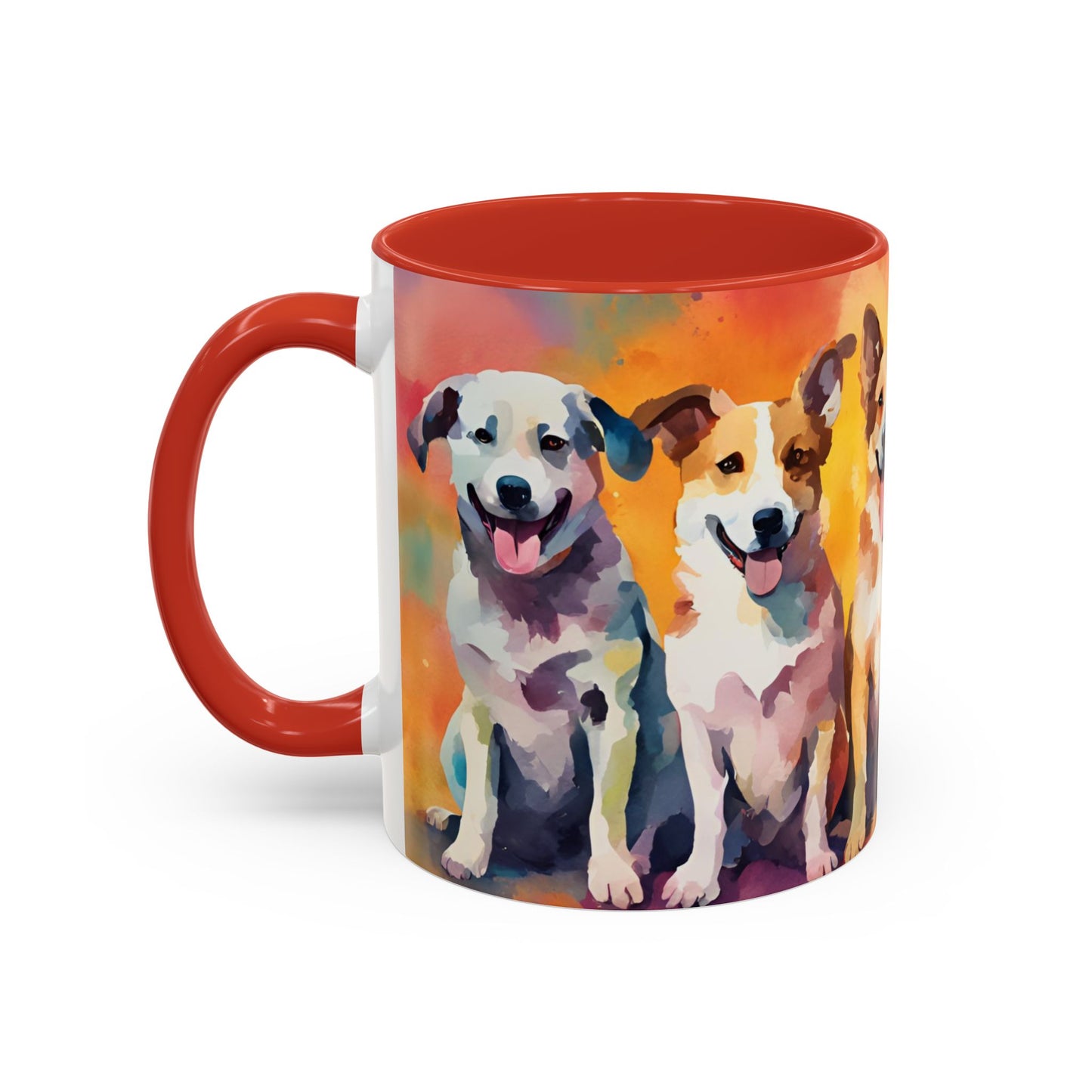 Multicoloured Doggies 03 Accent Mug 11oz