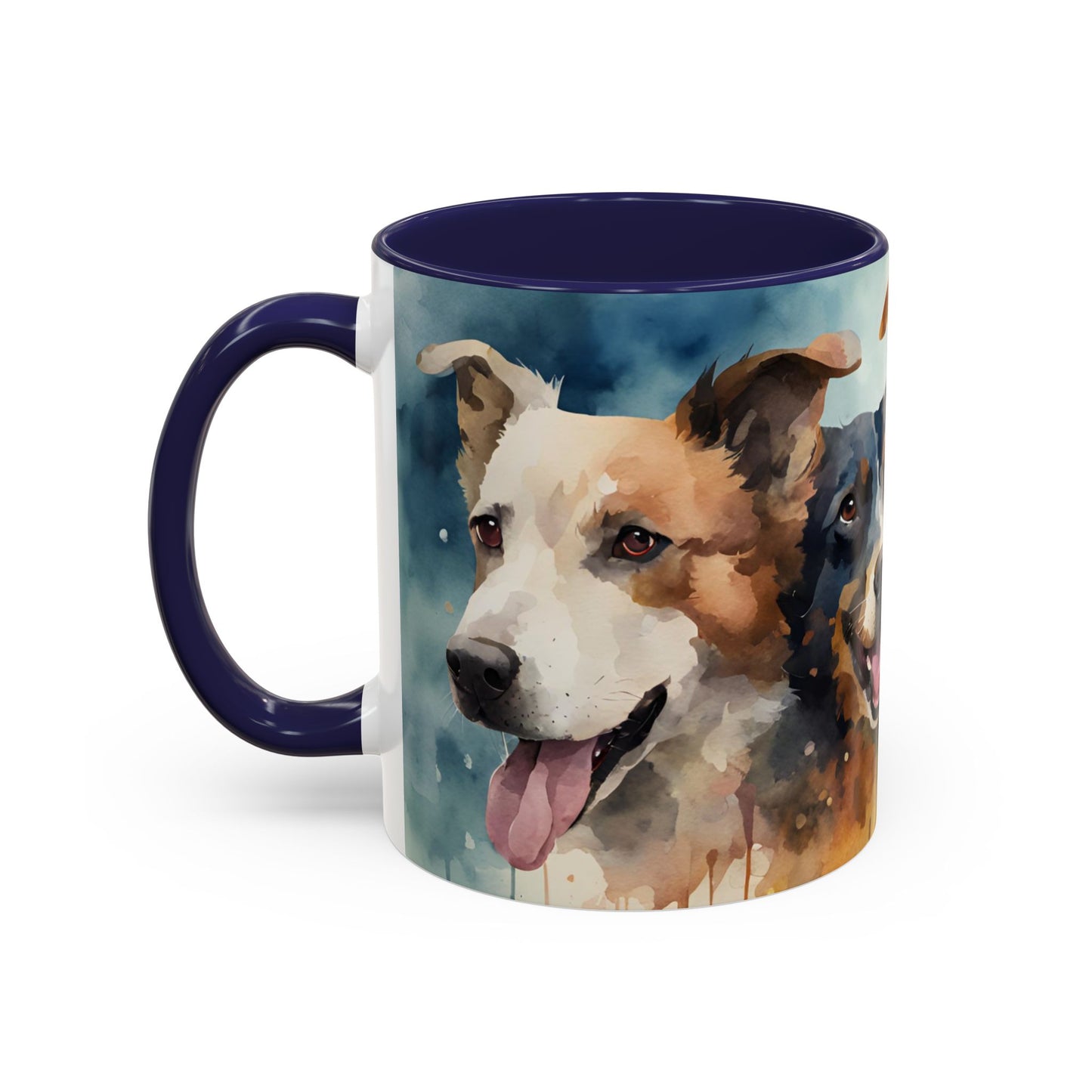 Multicoloured Doggies 5 Accent Mug 11oz