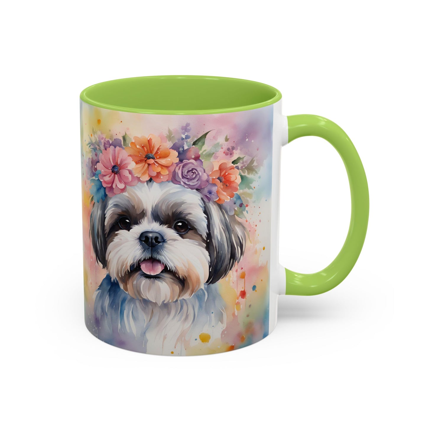 Shih Tzu 04 Accent Coffee Mug - Dog Lover Gift