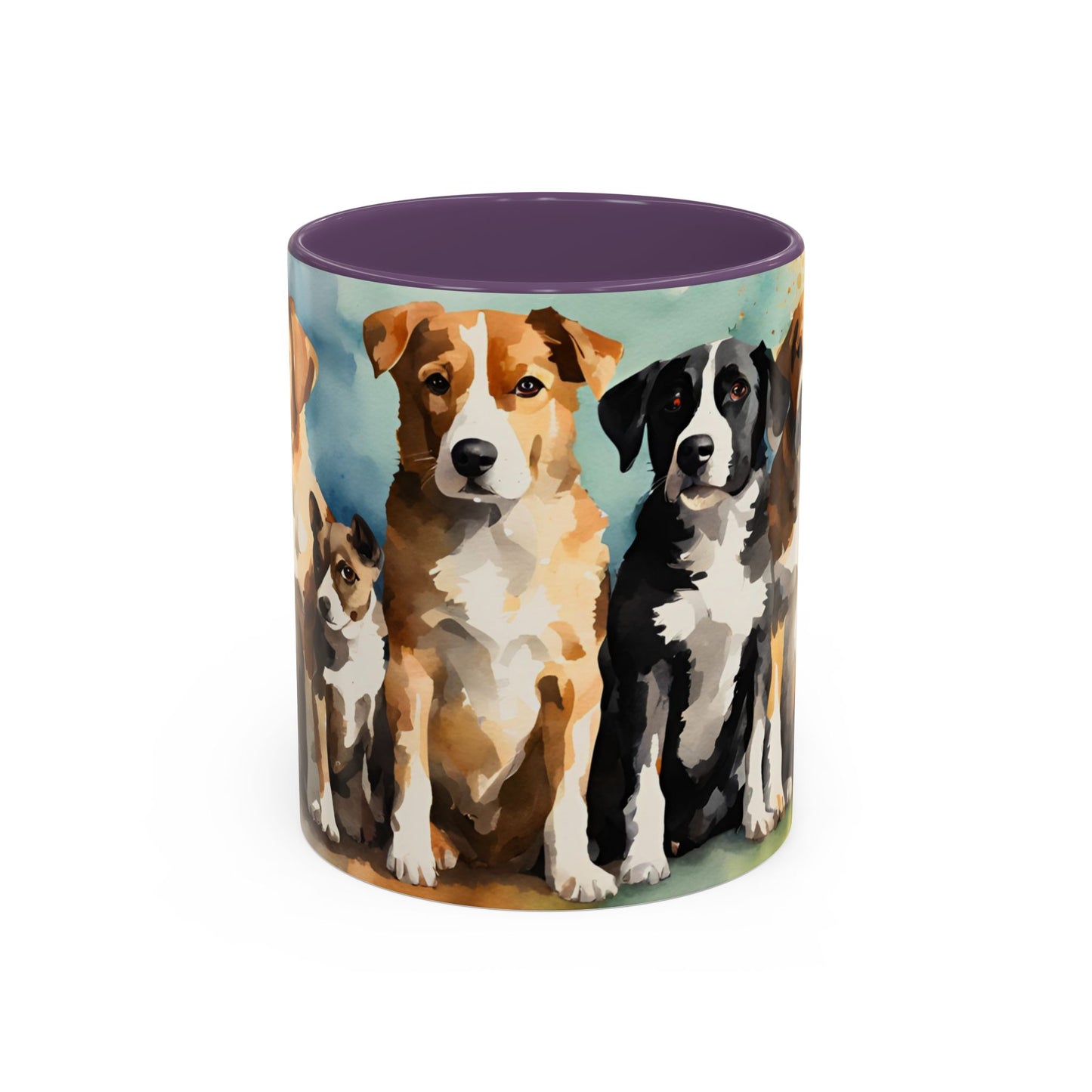 Multicoloured Doggies 09 Accent Mug 11oz