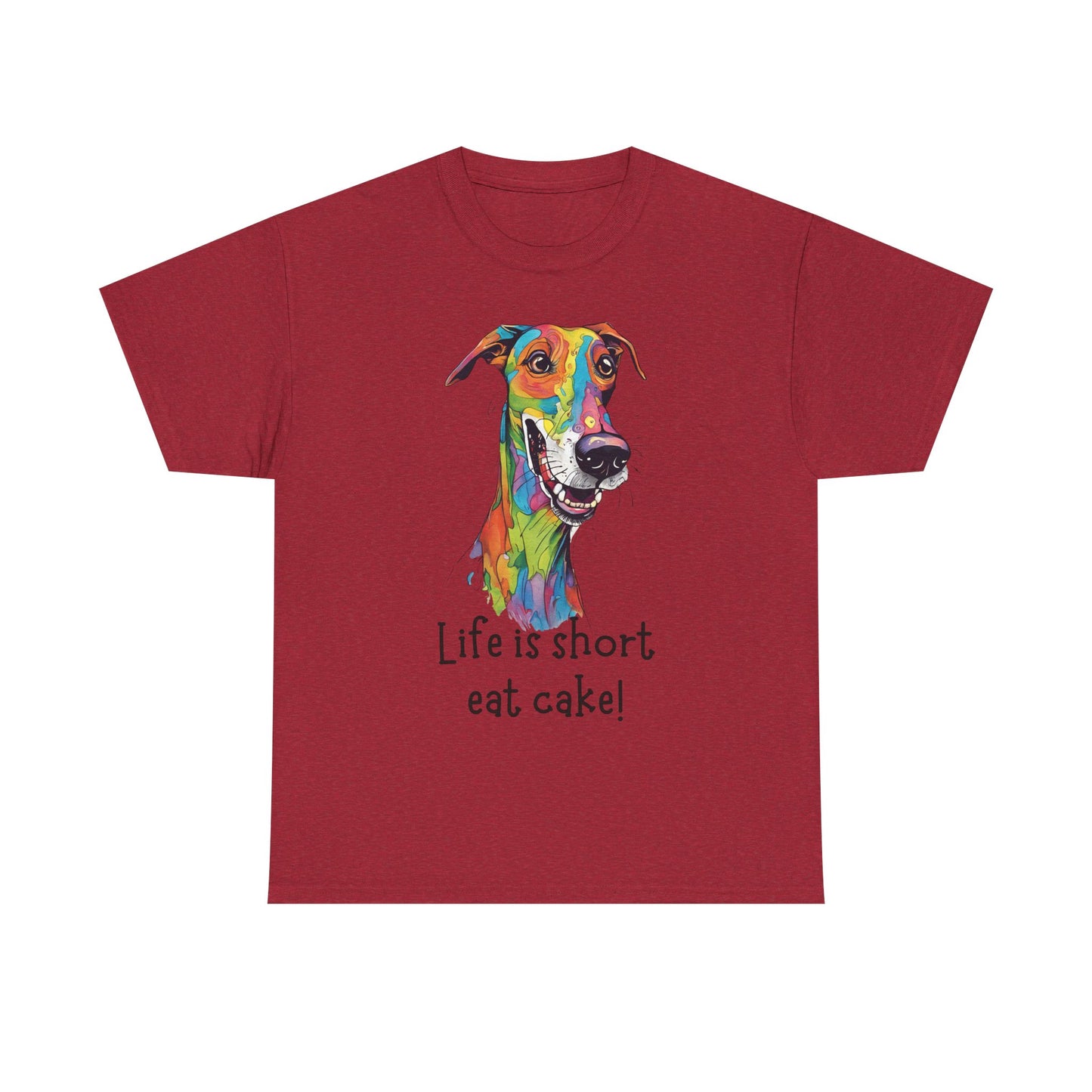 Life Is Short, Eat Cake! Unisex Heavy Cotton Tee