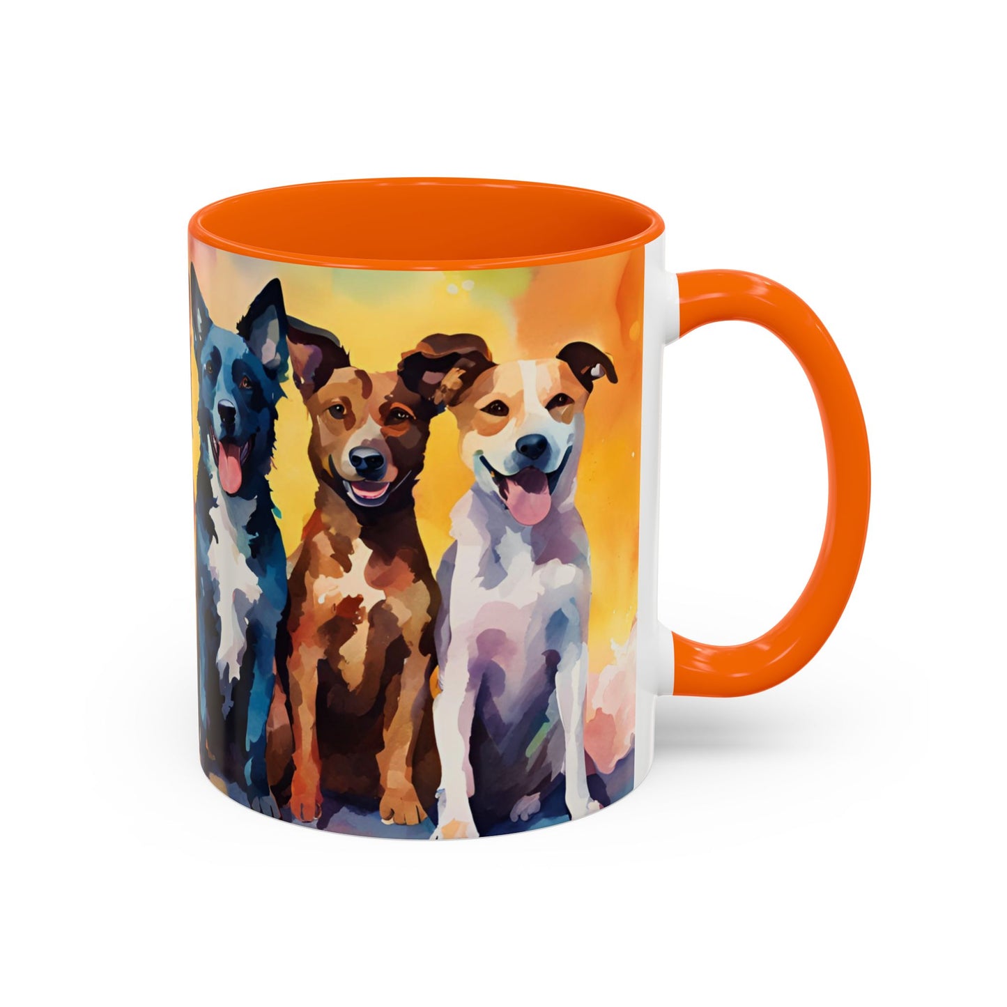 Multicoloured Doggies 03 Accent Mug 11oz