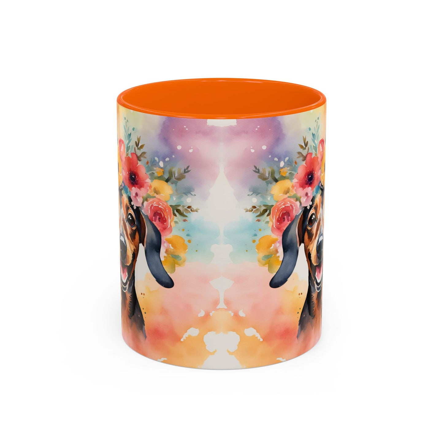 Dachshund 02 Accent Coffee Mug - Dog Lover Gift