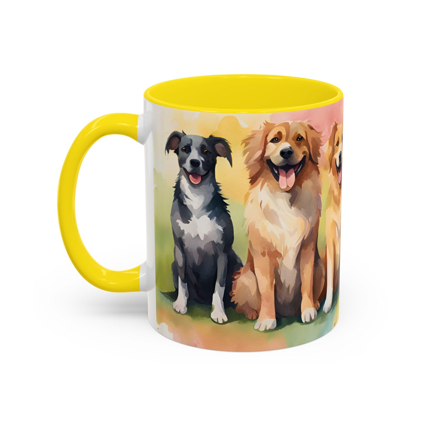 Multicoloured Doggies 08 Accent Mug 11oz