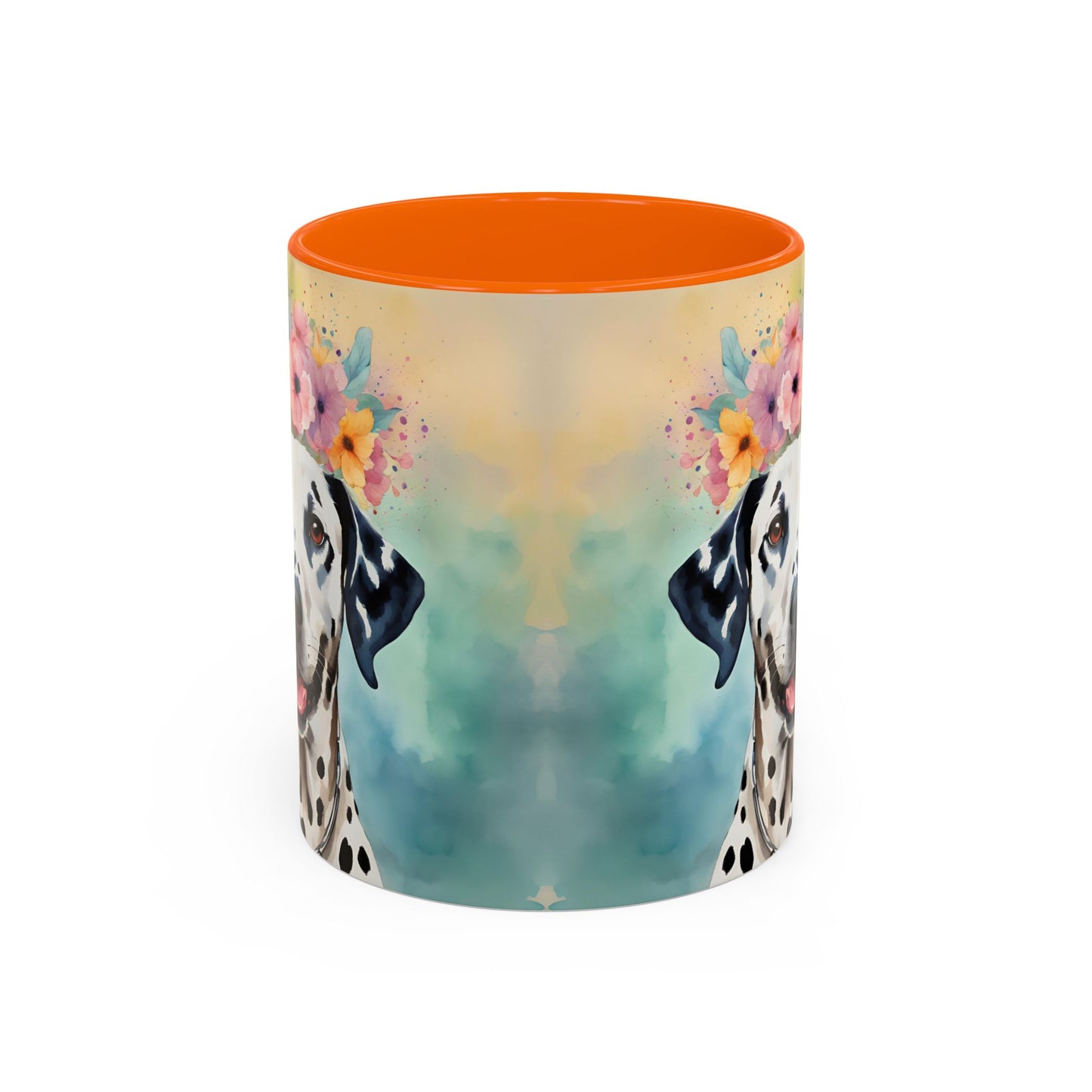 Dalmatian 01 Accent Coffee Mug - Dog Lover Gift
