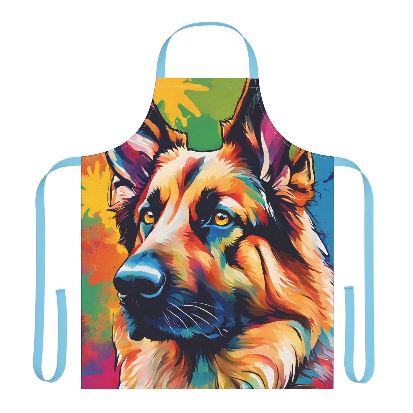 Multicoloured German Shepherd Adult Apron (AOP)