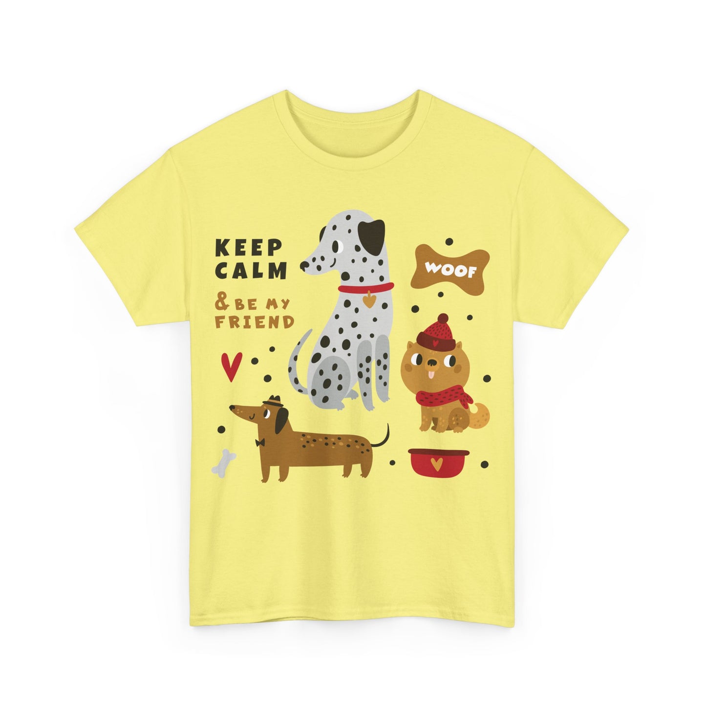 Keep Calm And Be My Friend Unisex Heavy Cotton Tee