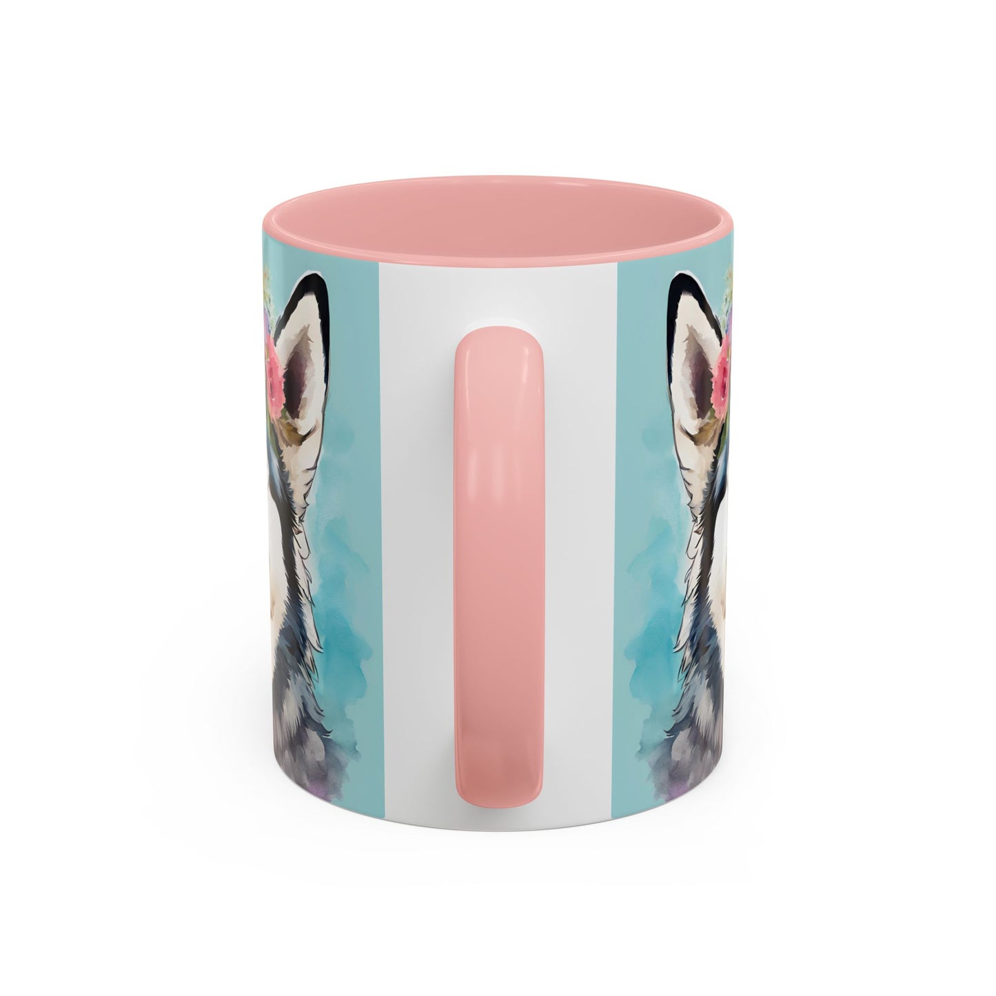 Husky 02 Accent Coffee Mug - Dog Lover Gift