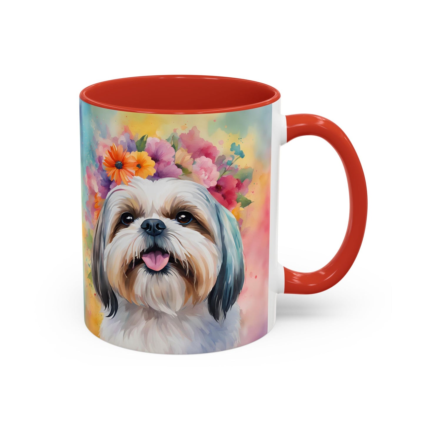 Shih Tzu 01 Accent Coffee Mug - Dog Lover Gift