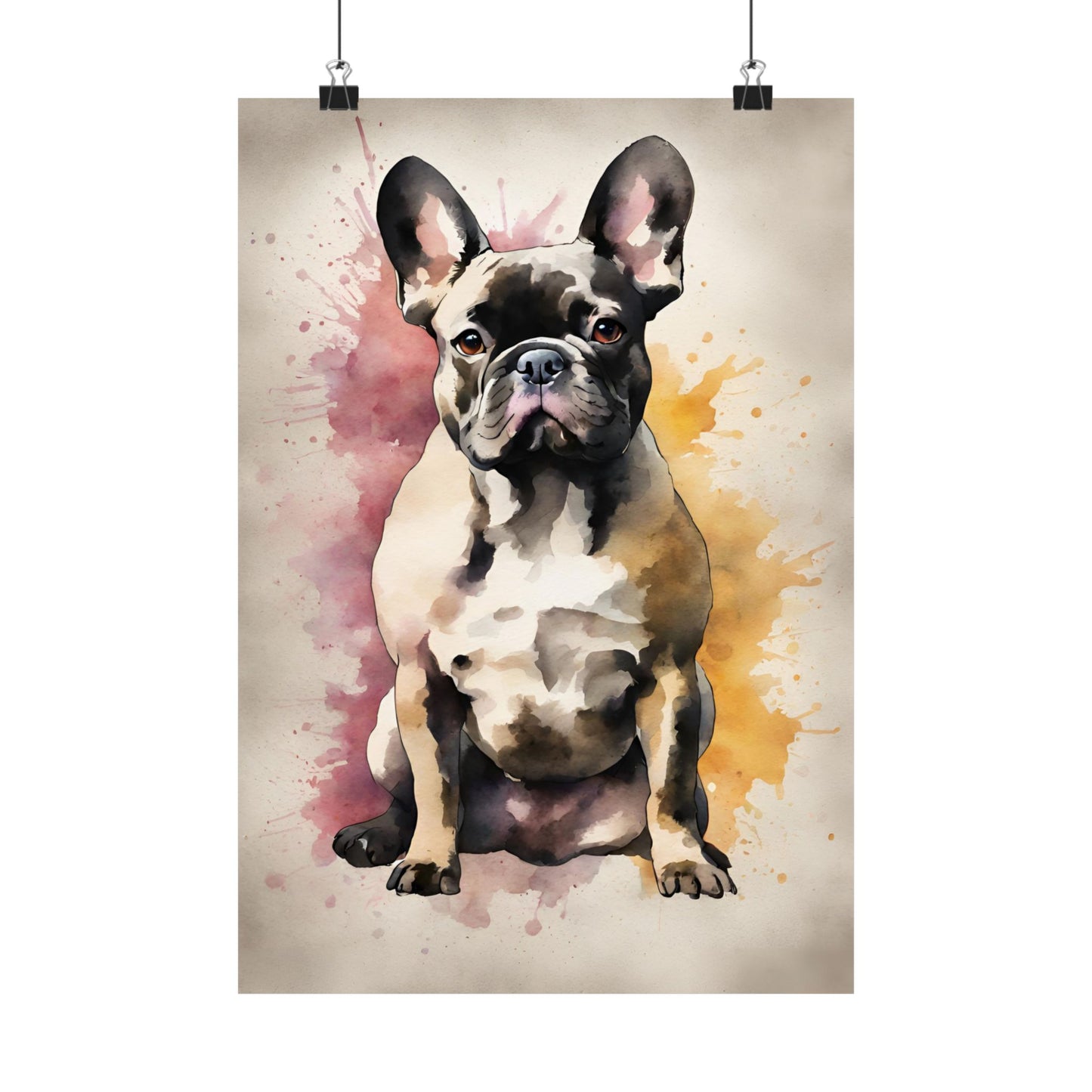 Dogs French Bulldog 02 Matte Vertical Poster