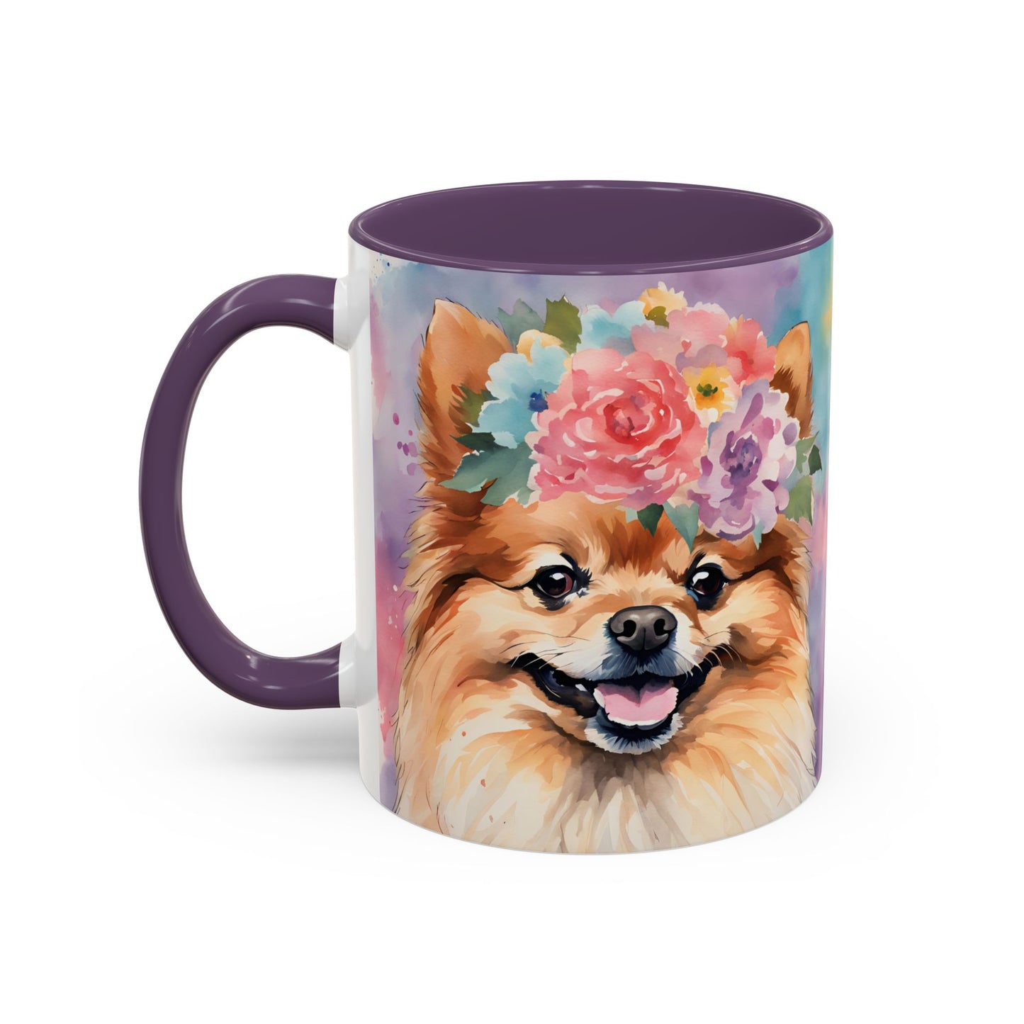 Pomeranian 01 Accent Coffee Mug - Dog Lover Gift