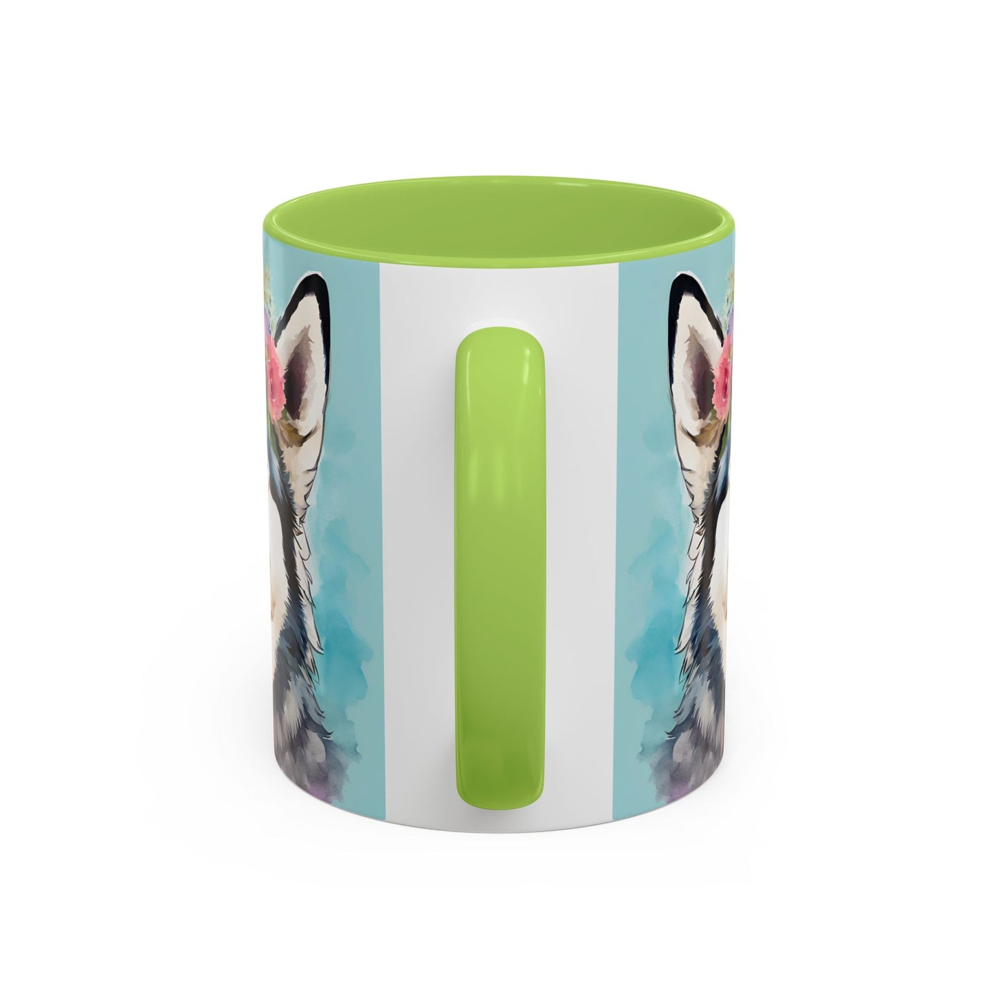 Husky 02 Accent Coffee Mug - Dog Lover Gift