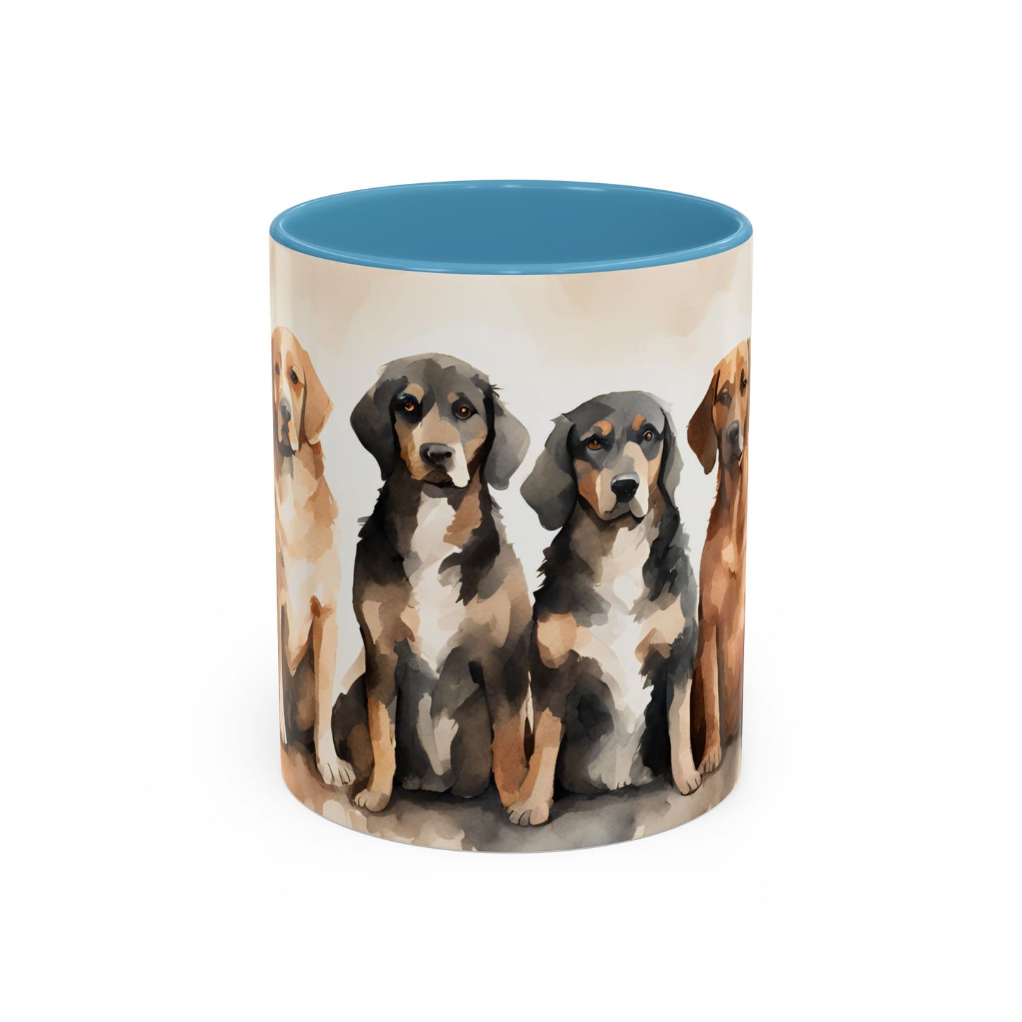 Doggies in a Row 02 Accent Mug 11oz