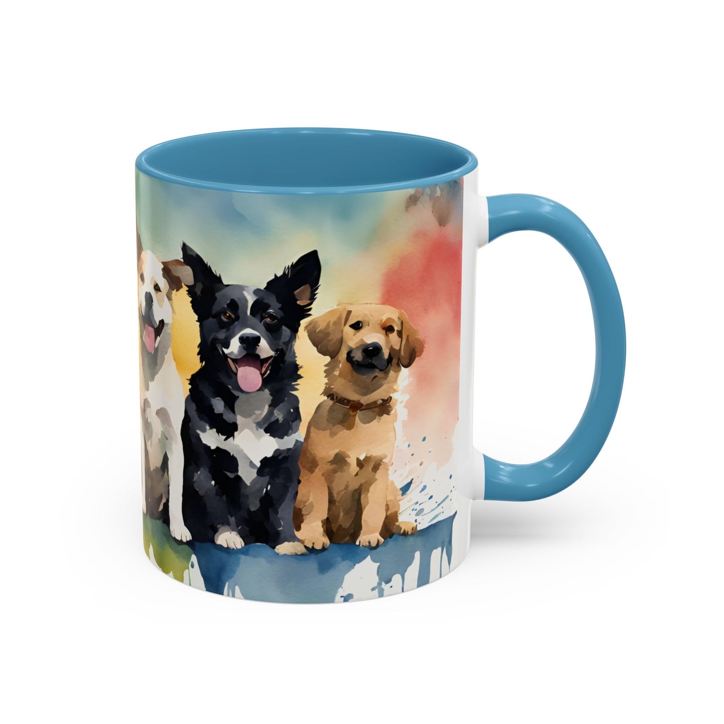 Multicoloured Doggies 02 Accent Mug 11oz