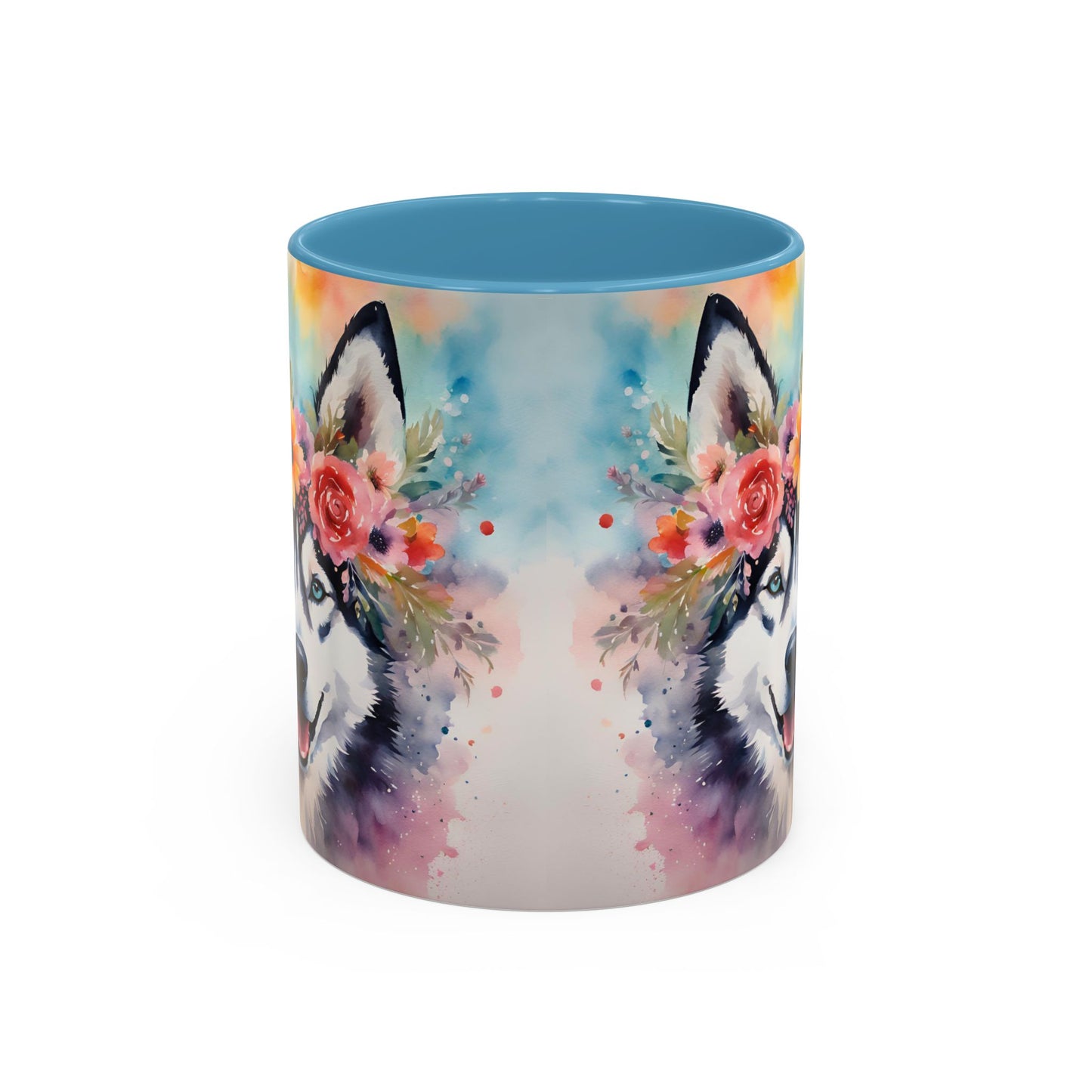 Husky 04 Accent Coffee Mug - Dog Lover Gift